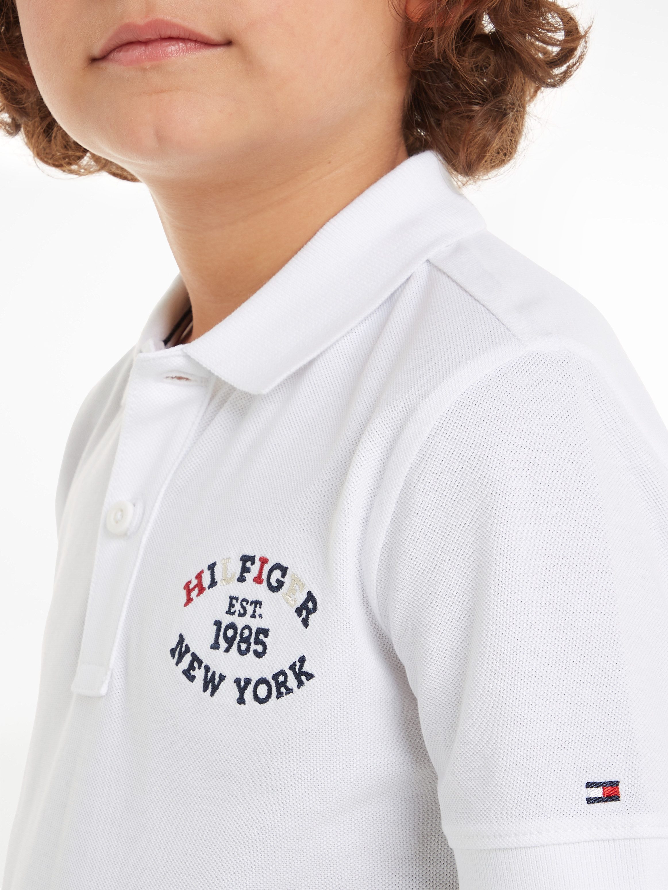 Tommy Hilfiger Poloshirt MONOTYPE REGULAR POLO SS Kinderen tot 16 jaar met logo-opdruk