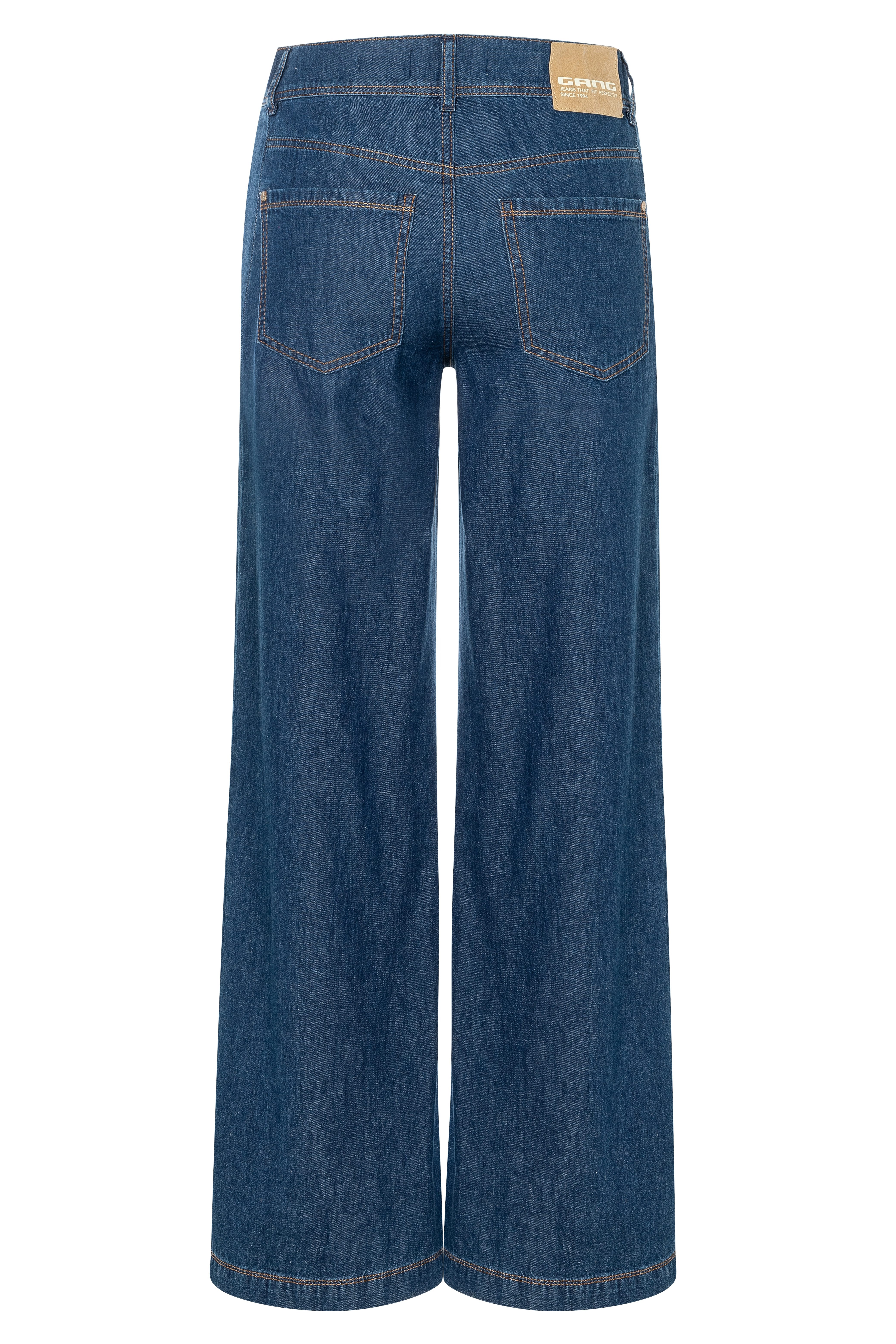 GANG Wijde jeans 94PAIGE WIDE met ingezette zijstrip