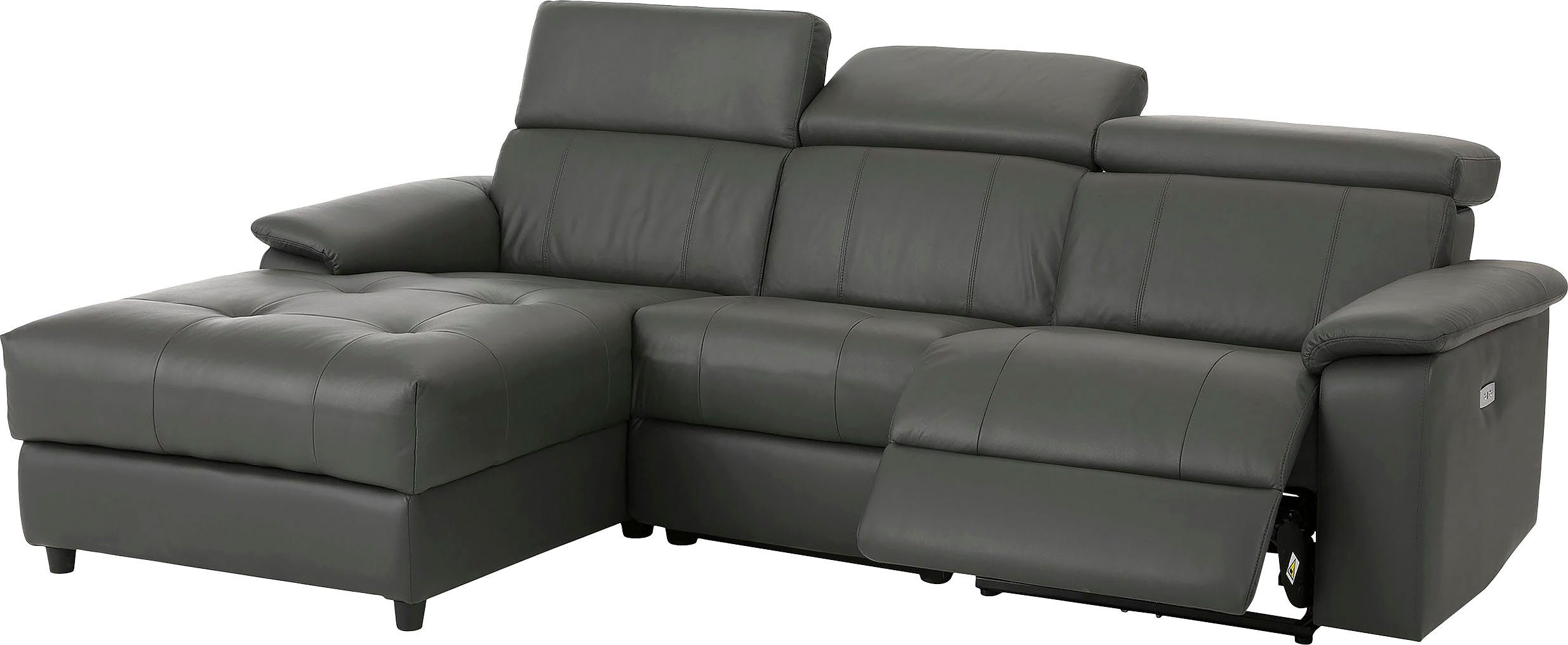 Home affaire Hoekbank Binado, L-vorm, met handmatige of elektrische relaxfunctie met usb-aansluiting