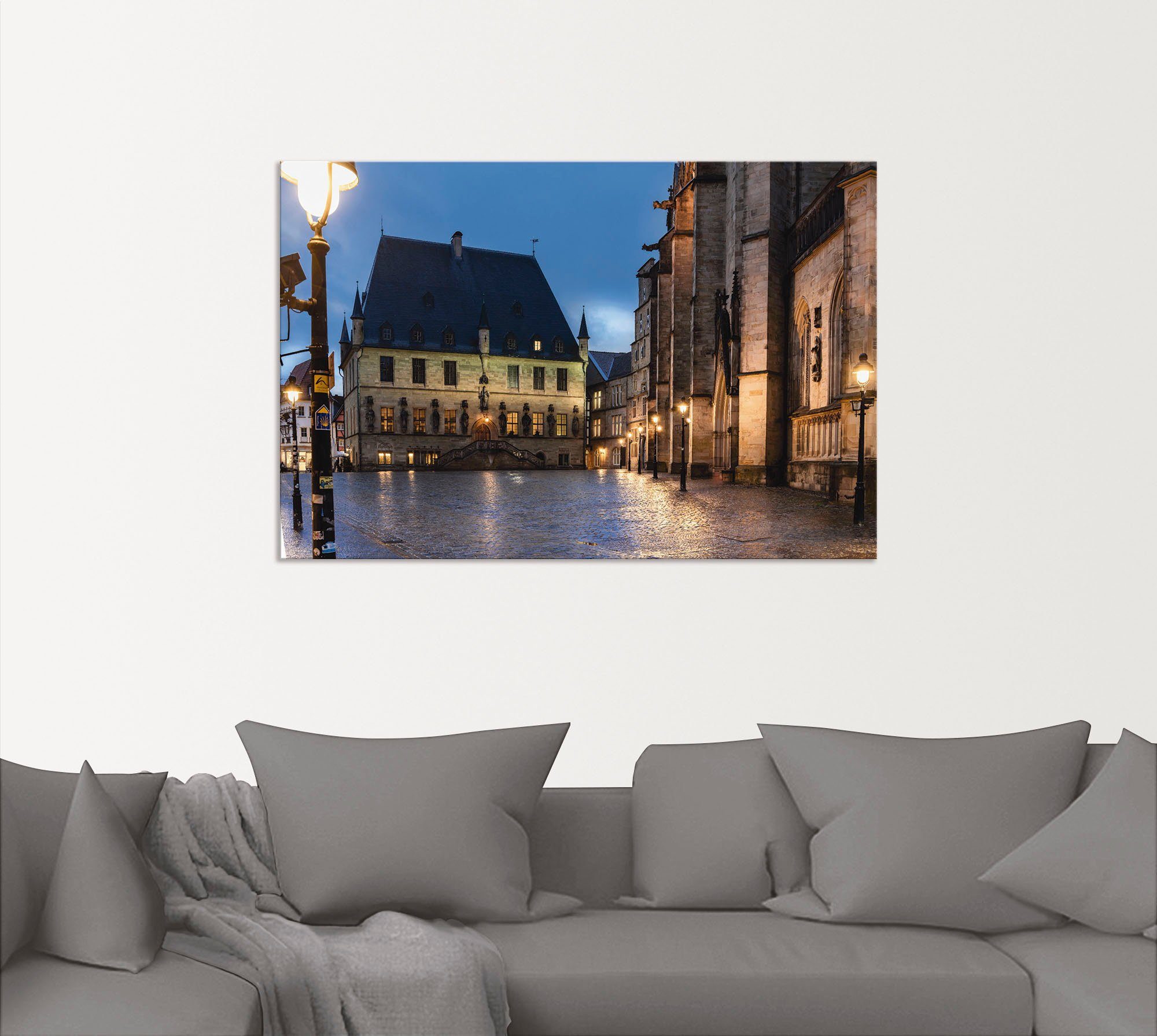 Artland Artprint Stadhuis Osnabrück I als artprint van aluminium, artprint voor buiten, poster in diverse formaten