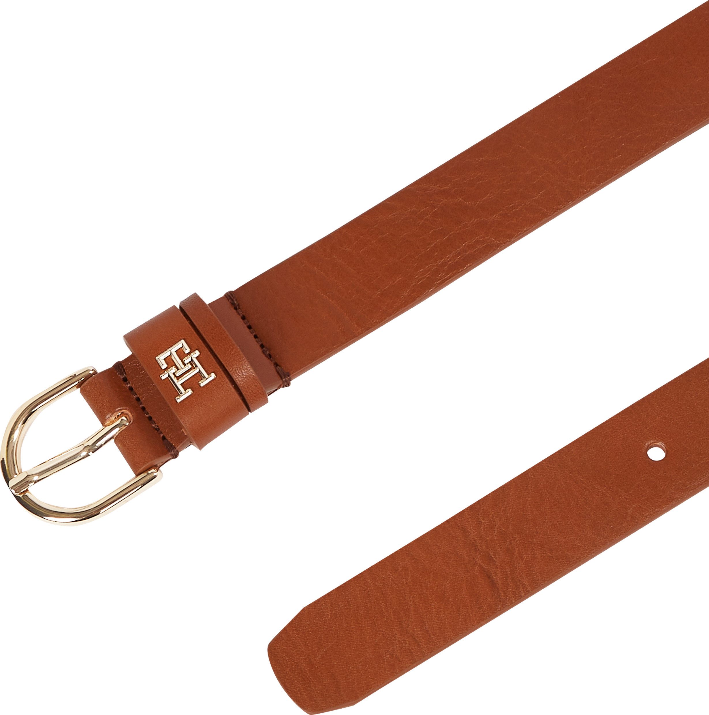Tommy Hilfiger Leren riem ESSENTIAL EFFORTLESS 2.5 Logo-embleem, zachte haptiek, ovale eenvoudige pin sluiting