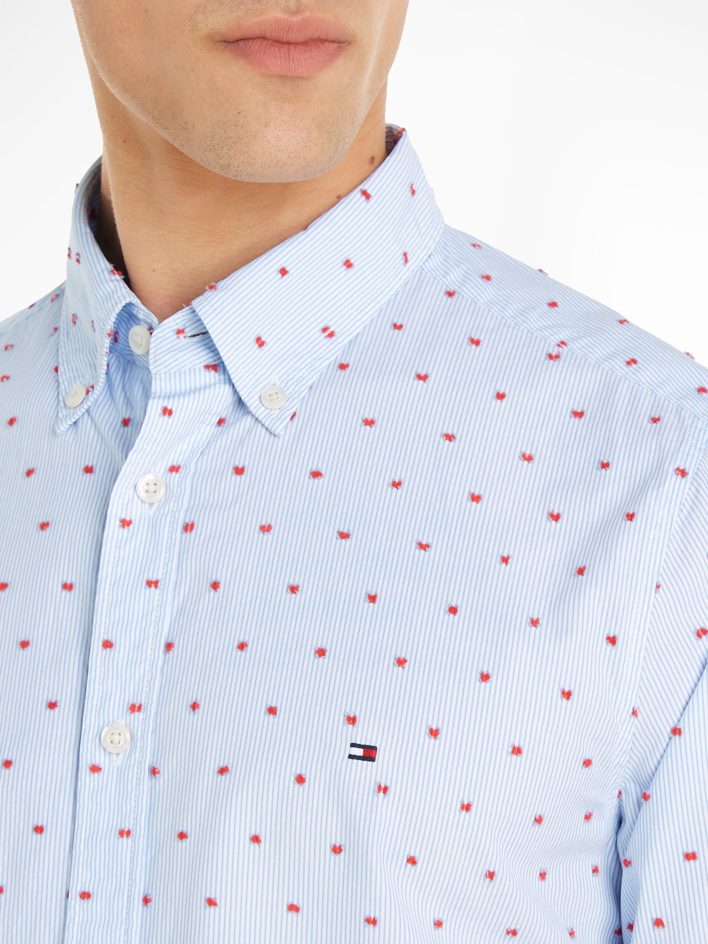 Tommy Hilfiger Overhemd met lange mouwen FIL COUPE SF SHIRT met doorknoopsluiting