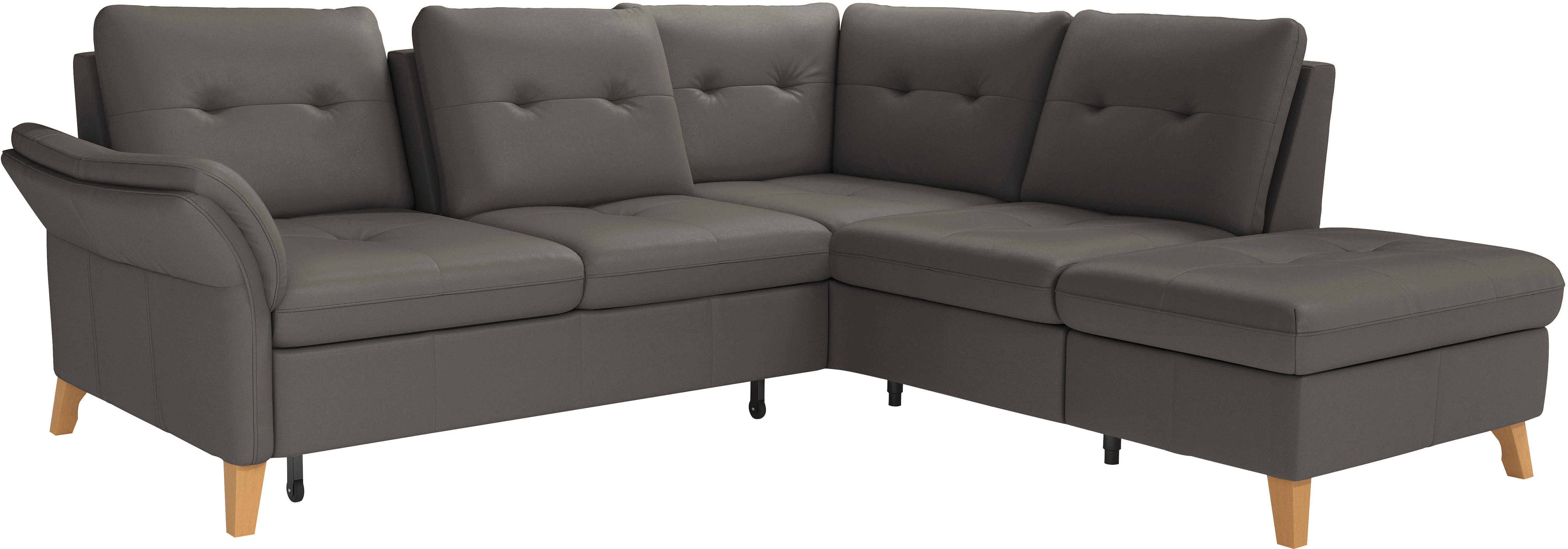 sit&more Hoekbank Göteborg inclusief zitdiepteverstelling, optioneel met bedfunctie & bedlade