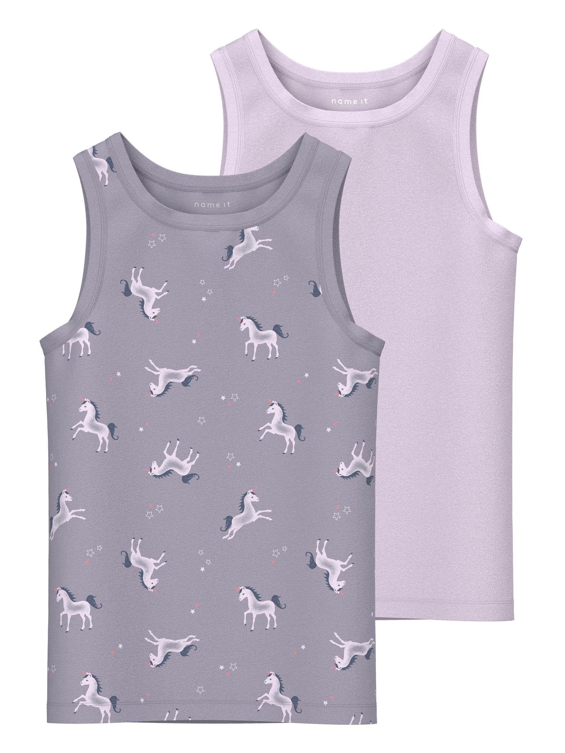 Name It Hemd NMFTANK TOP 2P LAVENDER UNICORN NOOS (set, 2 stuks)