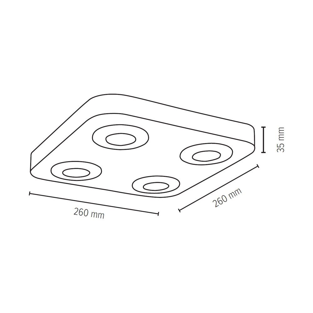 SPOT Light Led-plafondlamp SUNNIVA Inclusief ledverlichting, van massief eikenhout, natuurproduct