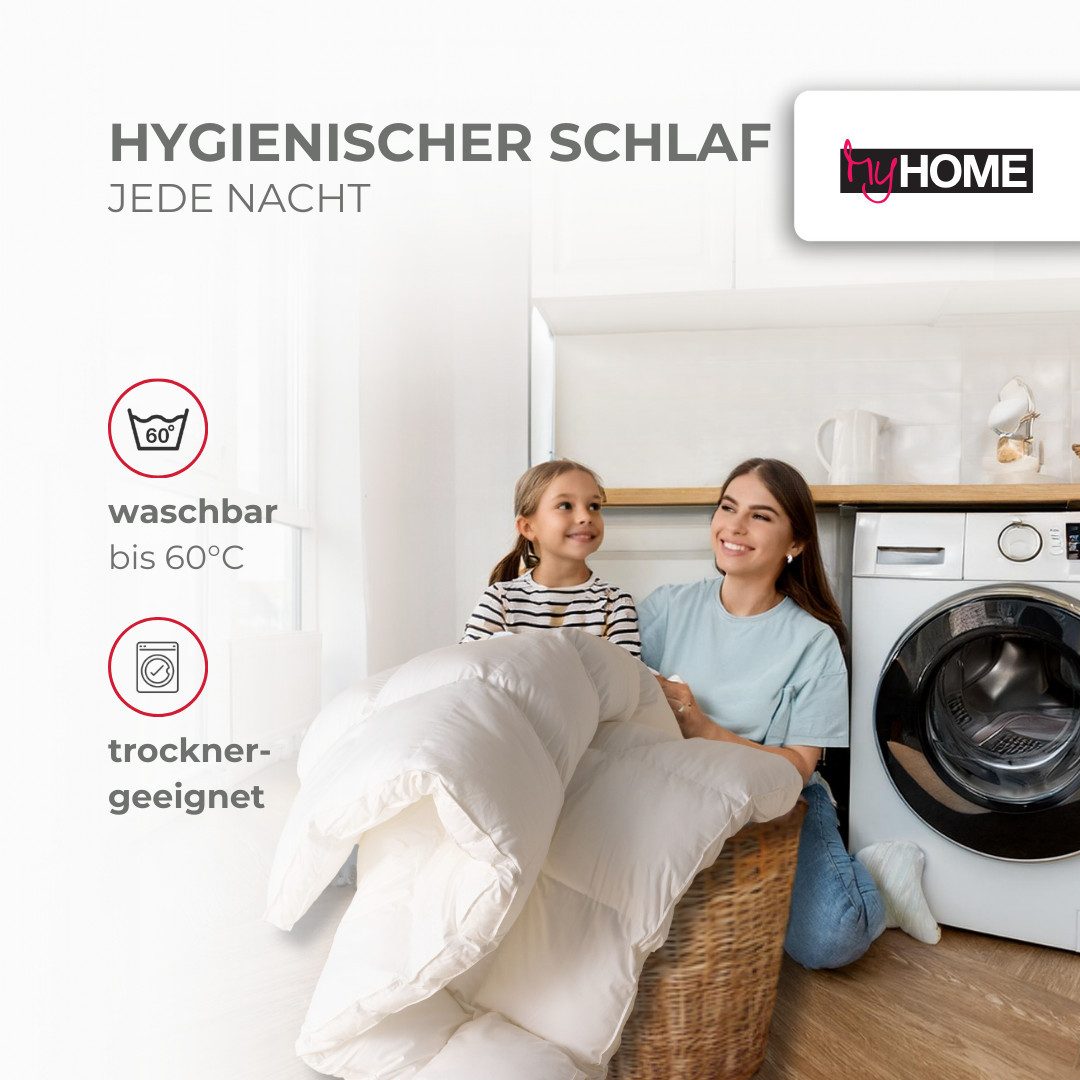 my home Synthetisch dekbed Baca, dekbed 135x200 cm, 155x220 cm en andere maten Licht