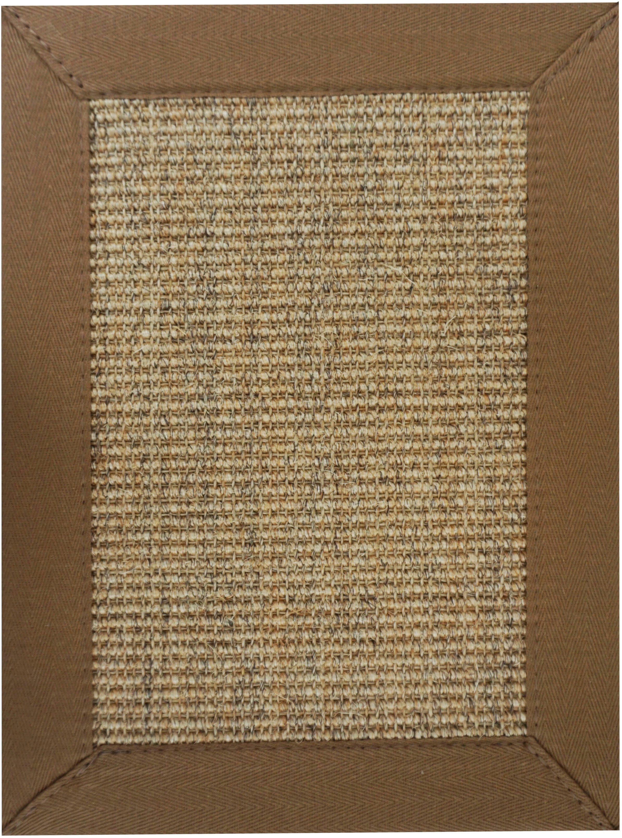 ASTRA Sisalkleed MANAUS echt sisalproduct, woonkamer sisal vloerkleden maat 140 cm x 200 cm x 6 mm bruin