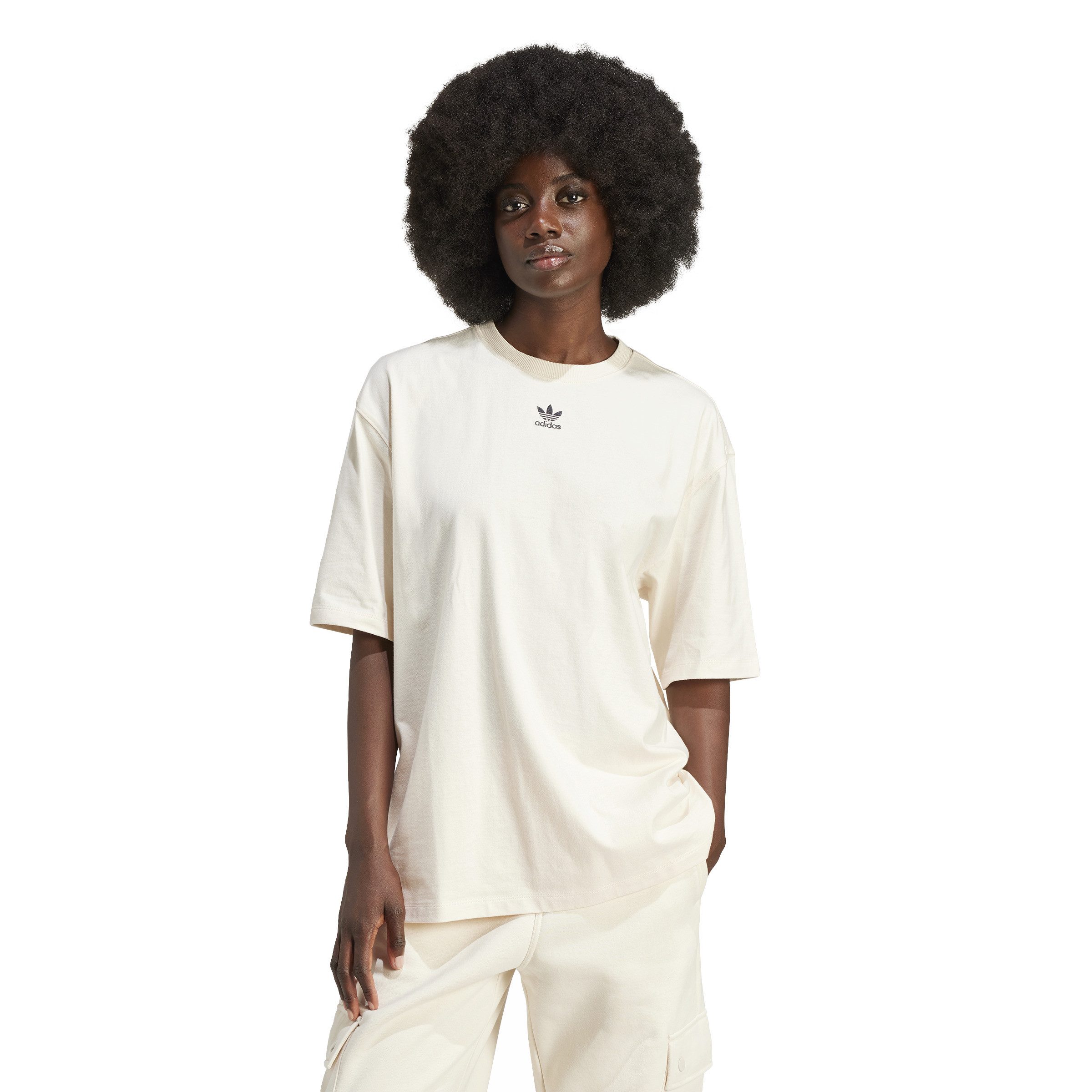 Adidas Originals Essential Boyfriend T-Shirt Wonder White- Dames Wonder White