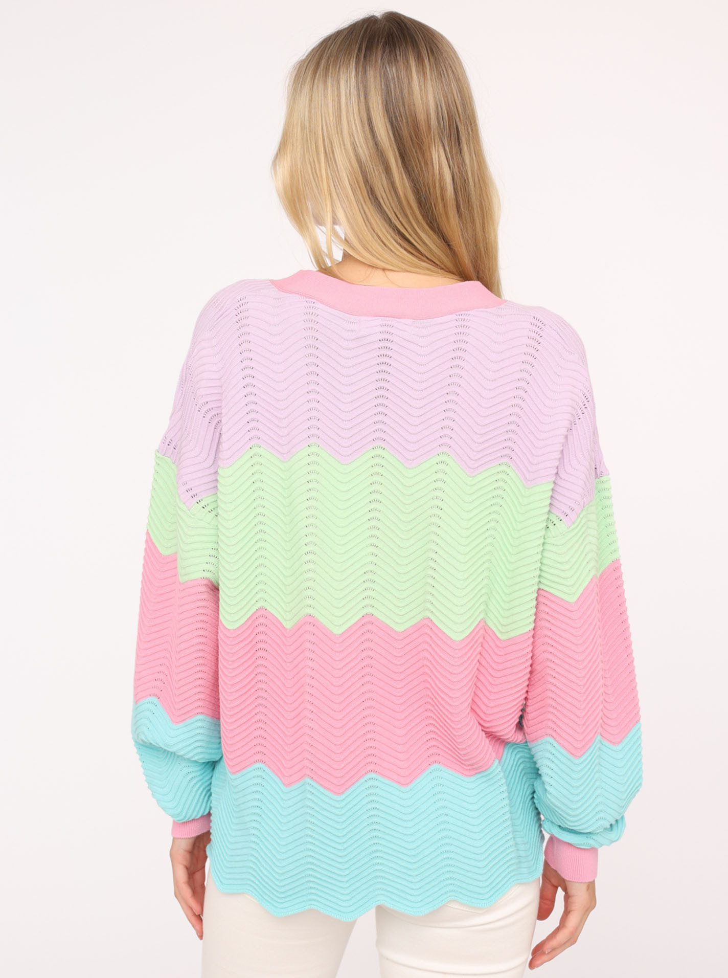 Zwillingsherz Vest "Blok Golven"
