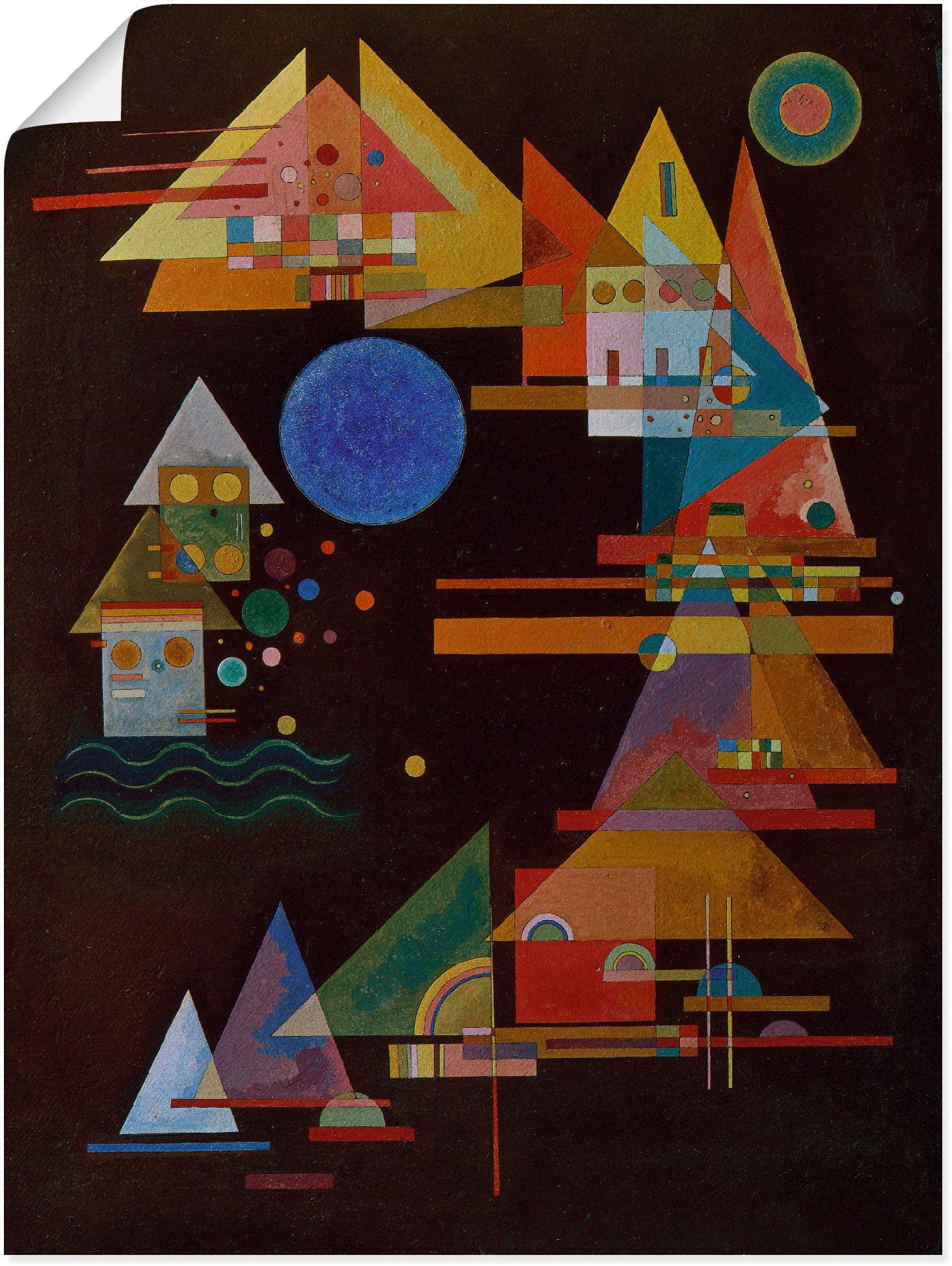 Artland Artprint Punten in boogvorm. 1927 als artprint op linnen, muursticker of poster in verschillende maten foto schilderijen multicolor