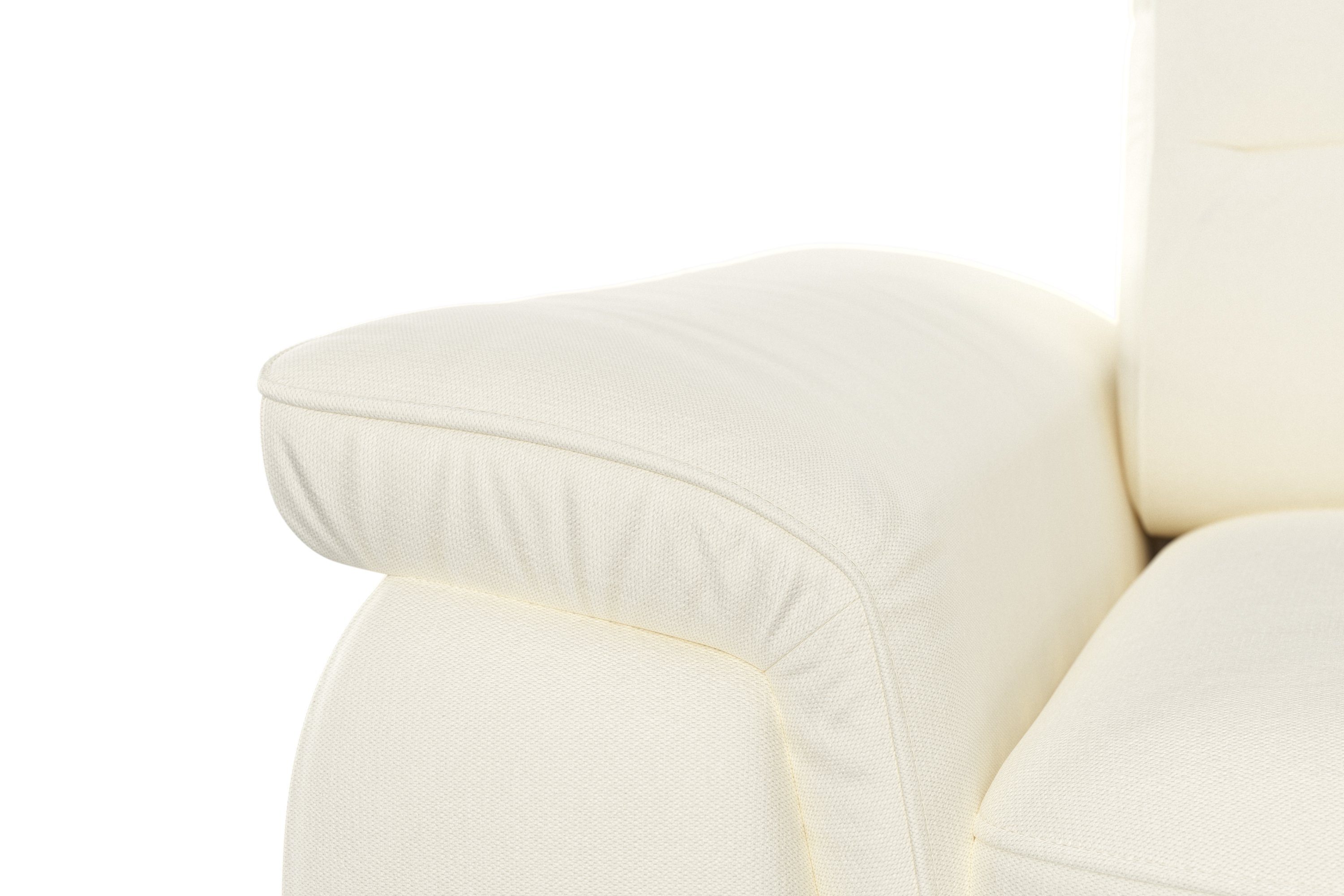 sit&more Hoekbank Sinatra L-vorm optioneel met verstelbare hoofdsteun en armleuning, metalen poten