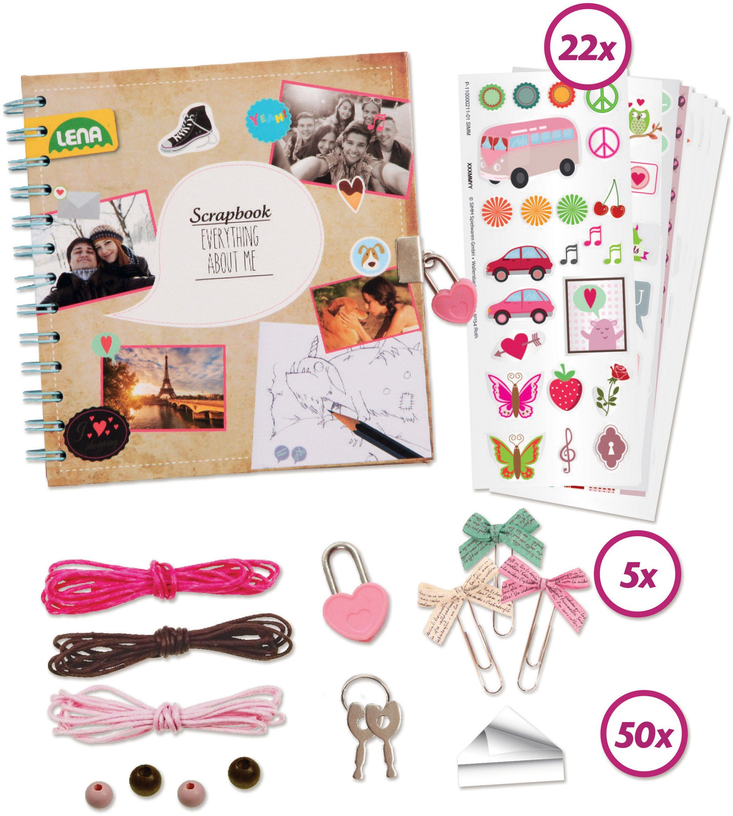Lena® Knutselset Scrapbook, groot
