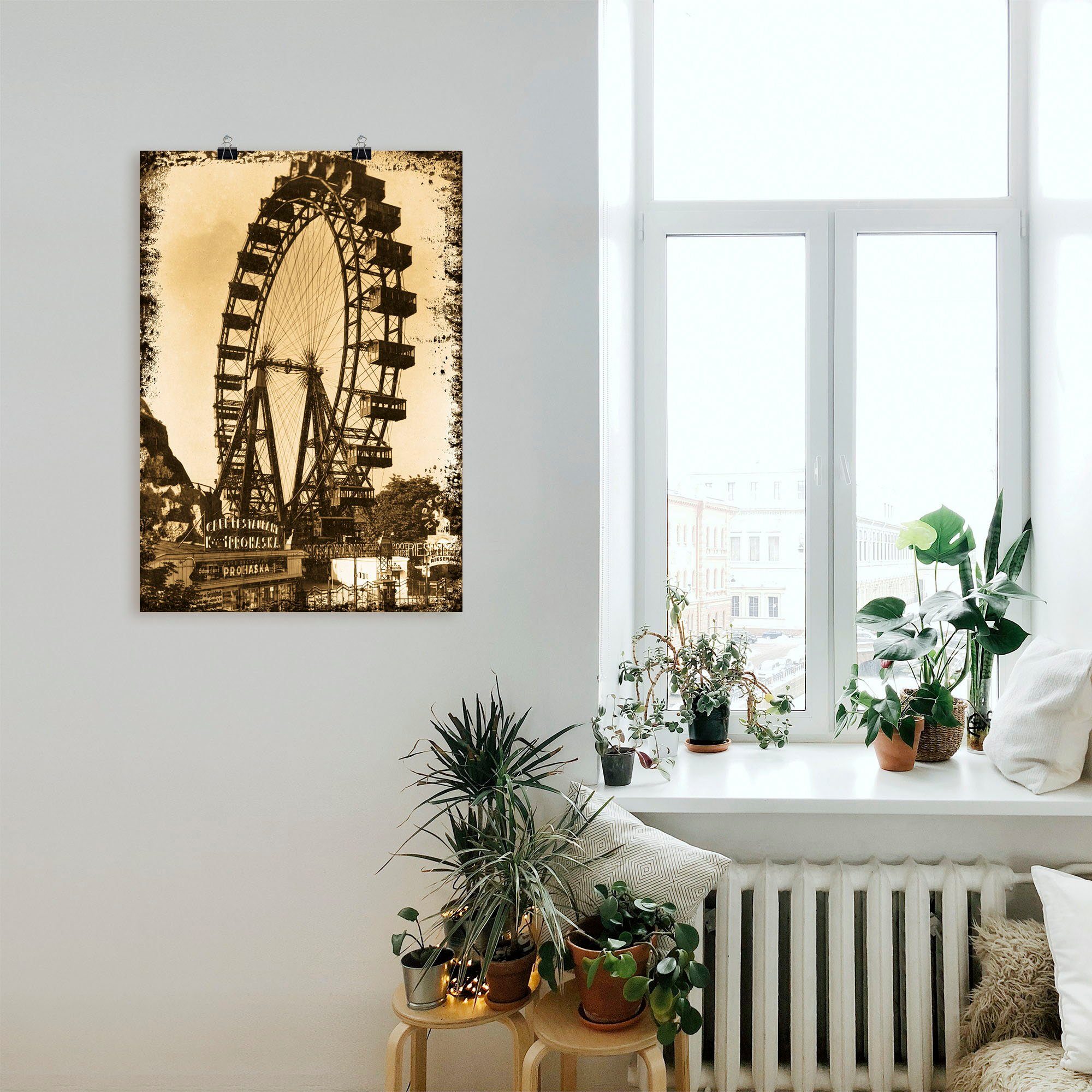 Artland Artprint Wenen - Prater als artprint op linnen, poster in verschillende formaten maten