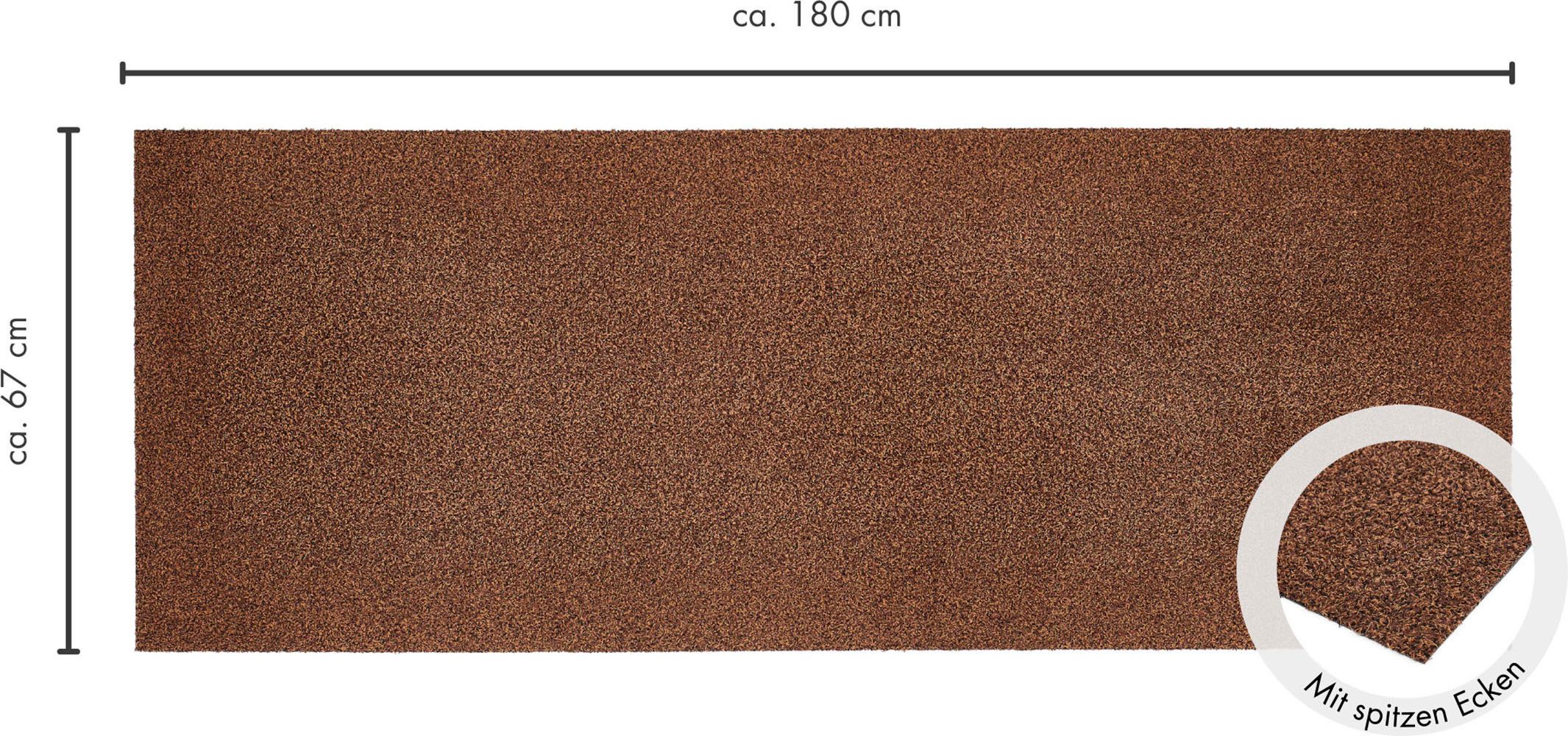 Andiamo Mat Samson, Made in Netherlands Vuilafstotende mat, wasbaar, antislip, ook verkrijgbaar als 2-delige set