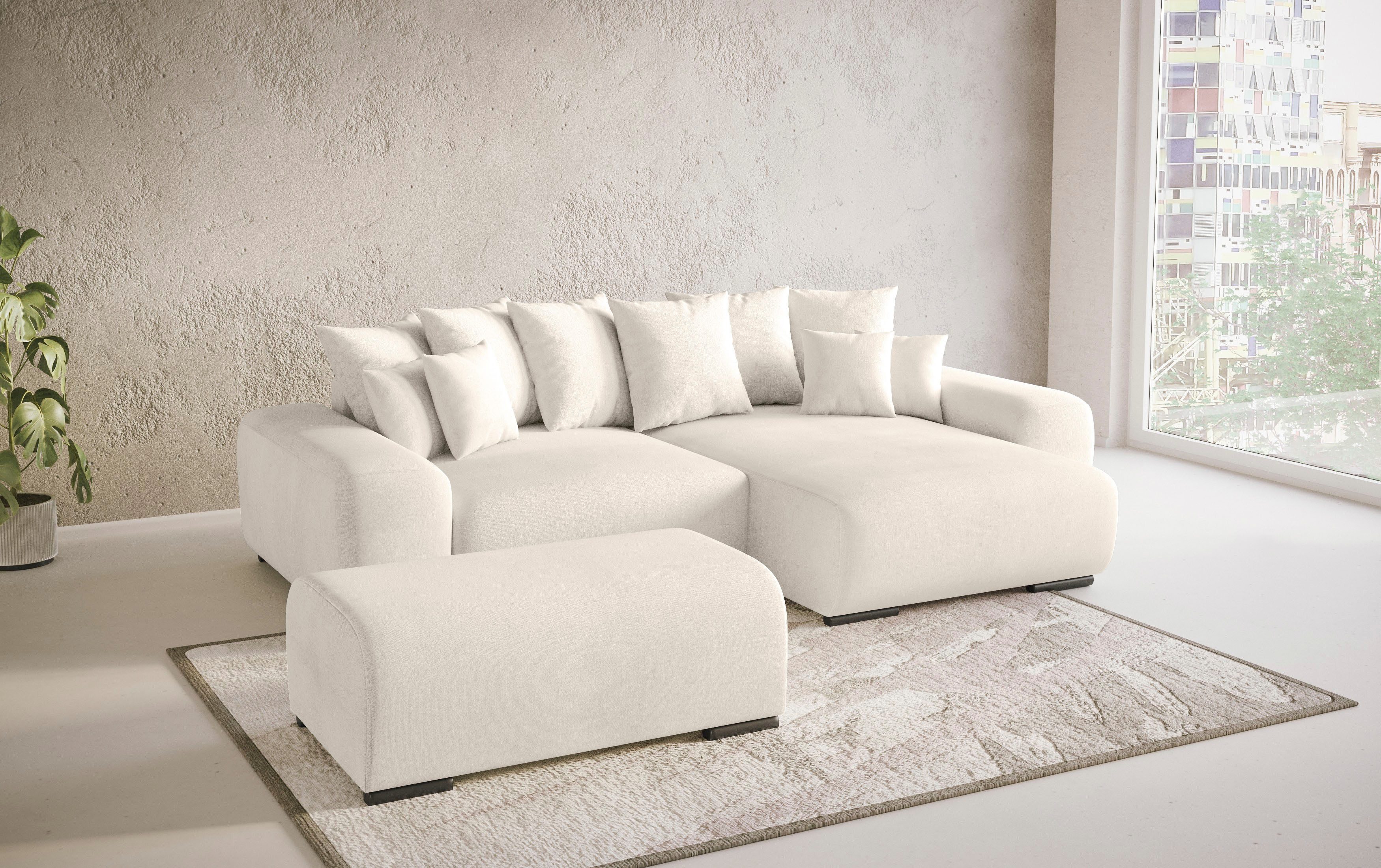 Mr. Couch Hockerbank Sundance met comfortabele boxspring-pocketveringkern, passend bij het garnituur