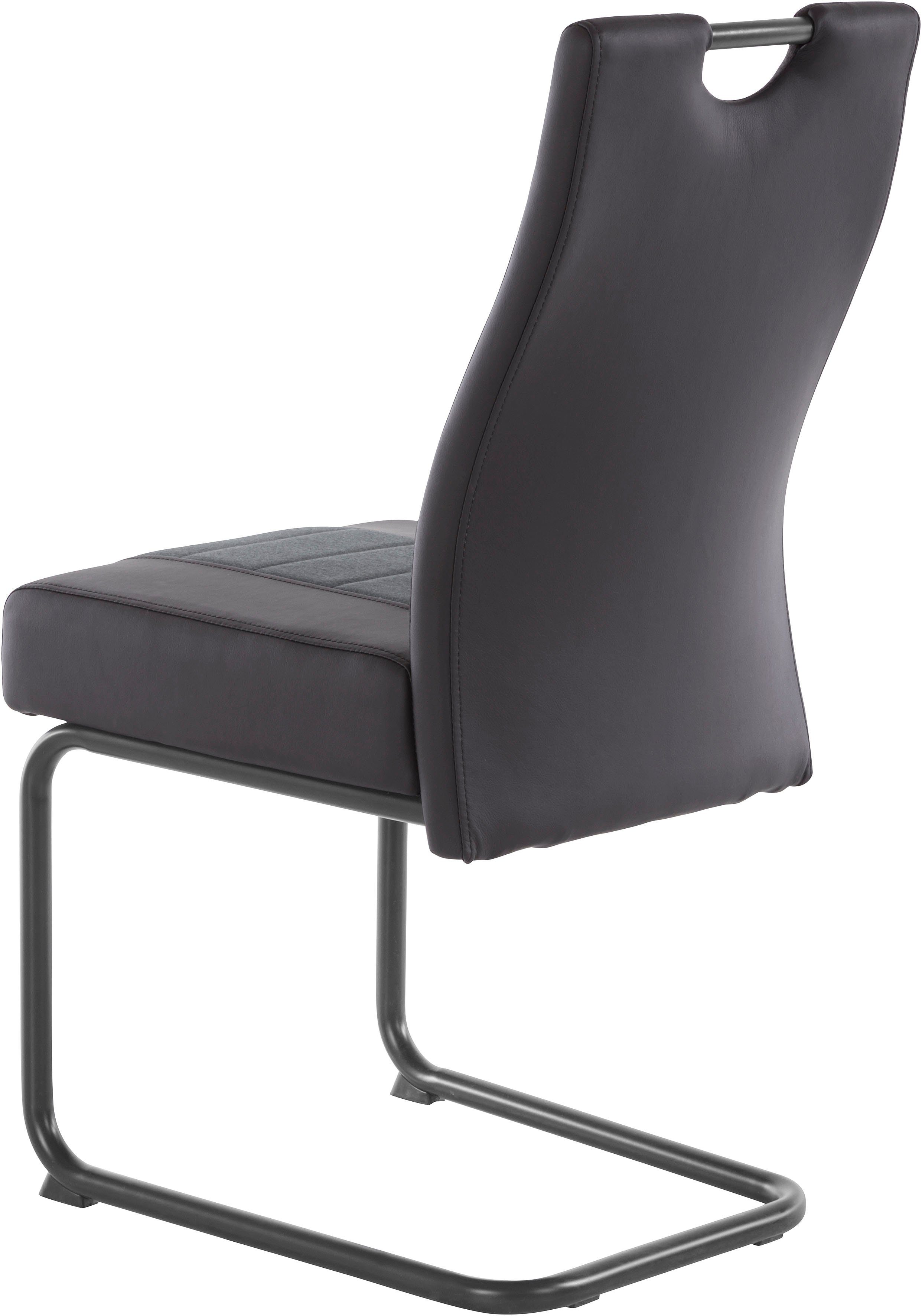 HELA Eetkamerstoel Erika S 2 of 4 stuks, comfortabele bekleding met binnenvering, sledestoel (set)