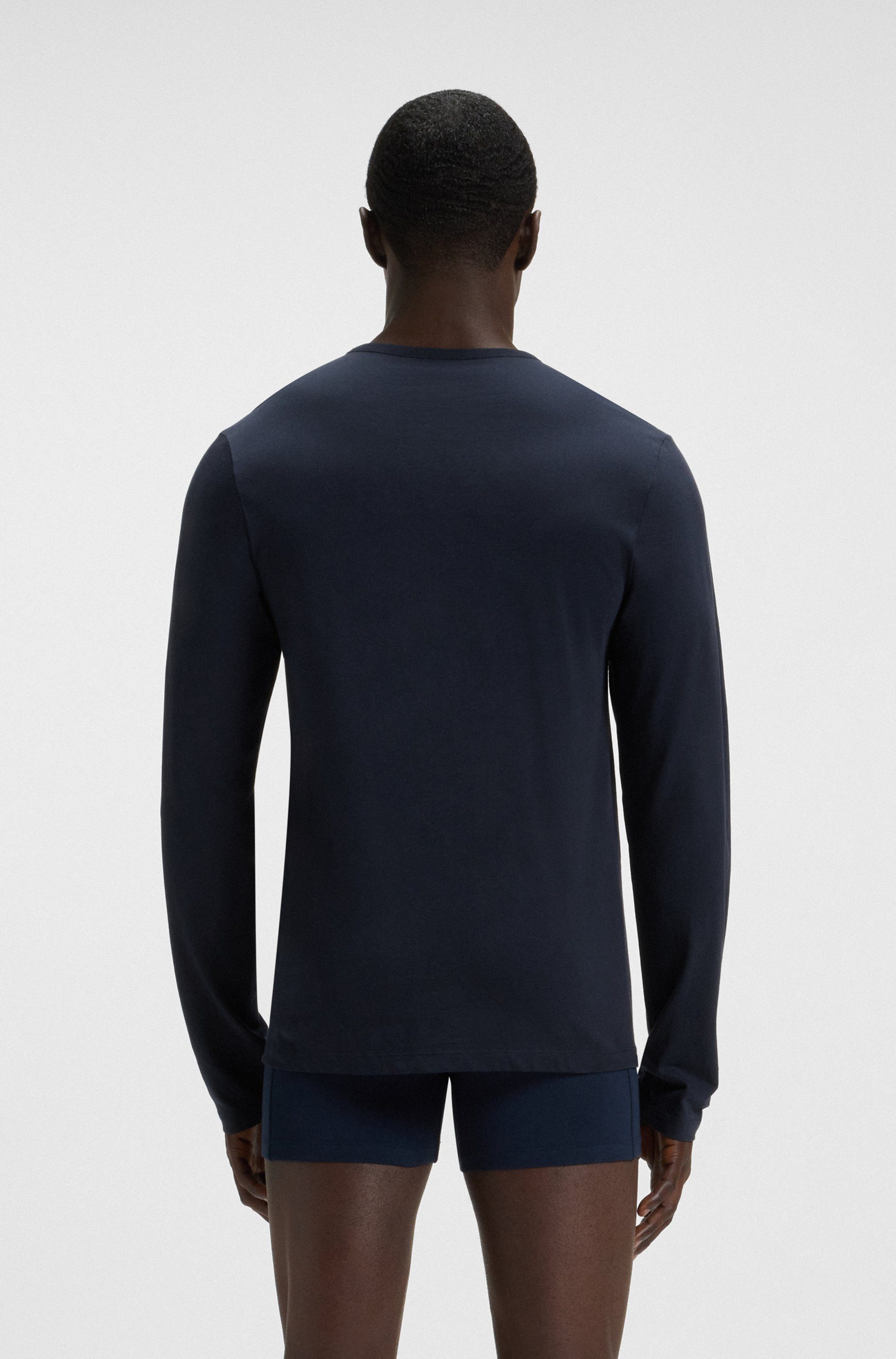 BOSS Shirt met lange mouwen Longsleeve-Shirt R-Neck Classic COTTON 3pcs/pack (3-delig)