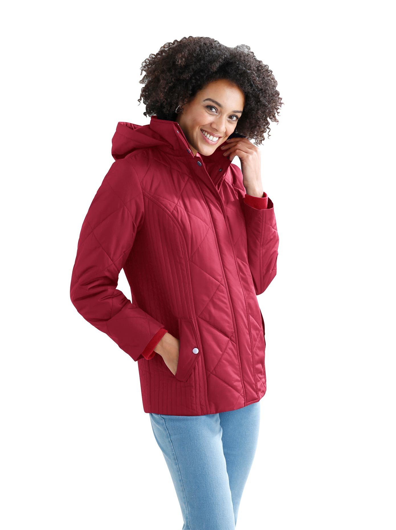 Classic Basics Lang jack dames lange jassen maat 44 rood