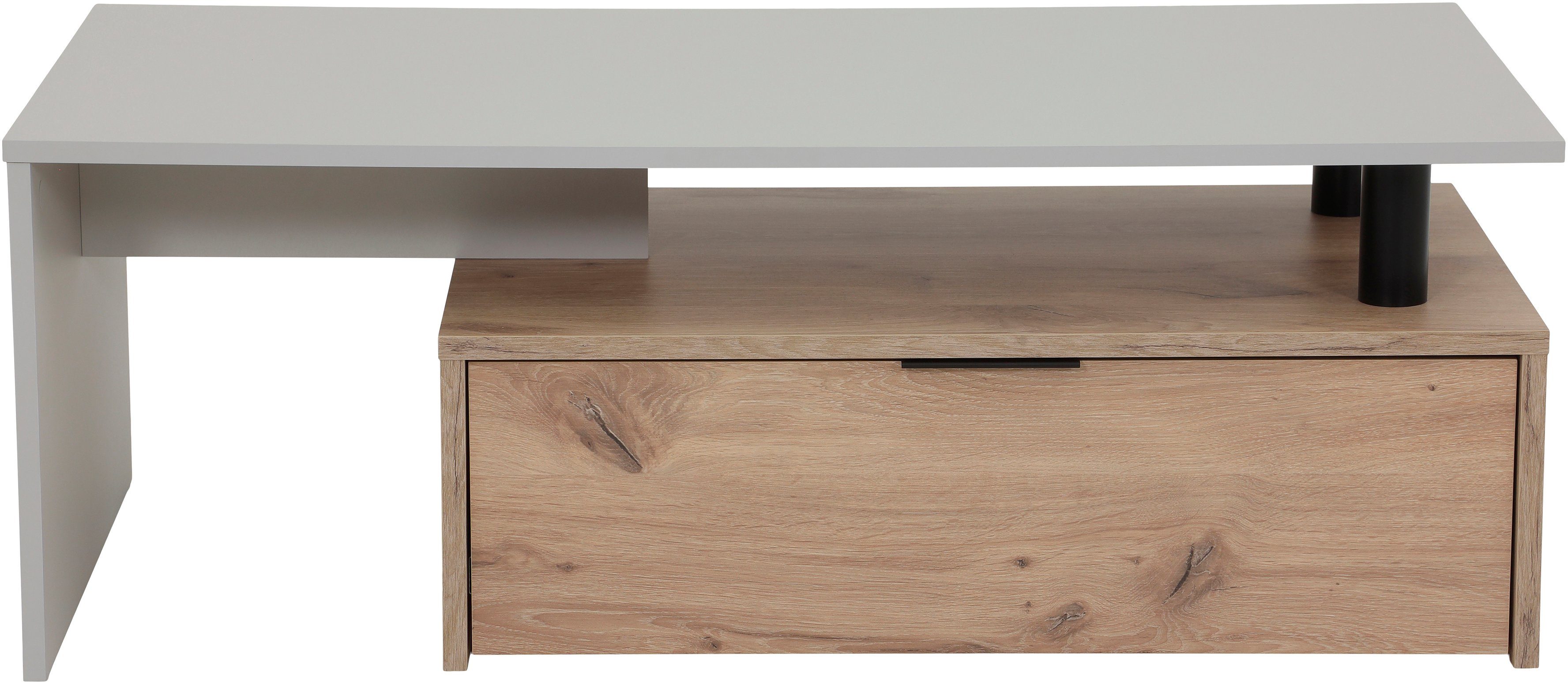 HELA Salontafel Dennis Opbergruimte met lade, breedte 110 cm salontafels grijs