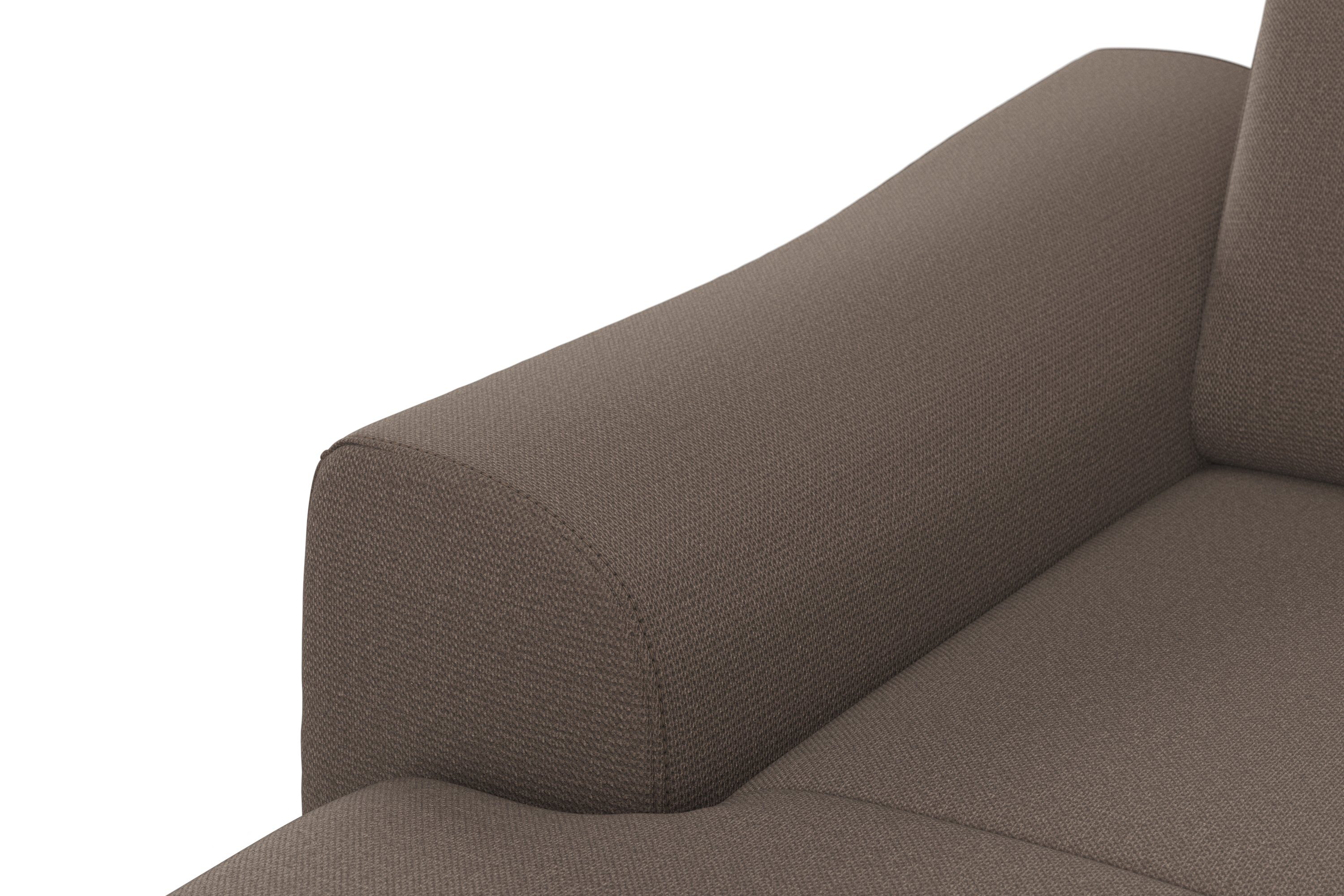 sit&more Zithoek Dundee U-vorm met binnenvering en massief houten poten, naar keuze met verstelbare hoofdsteun