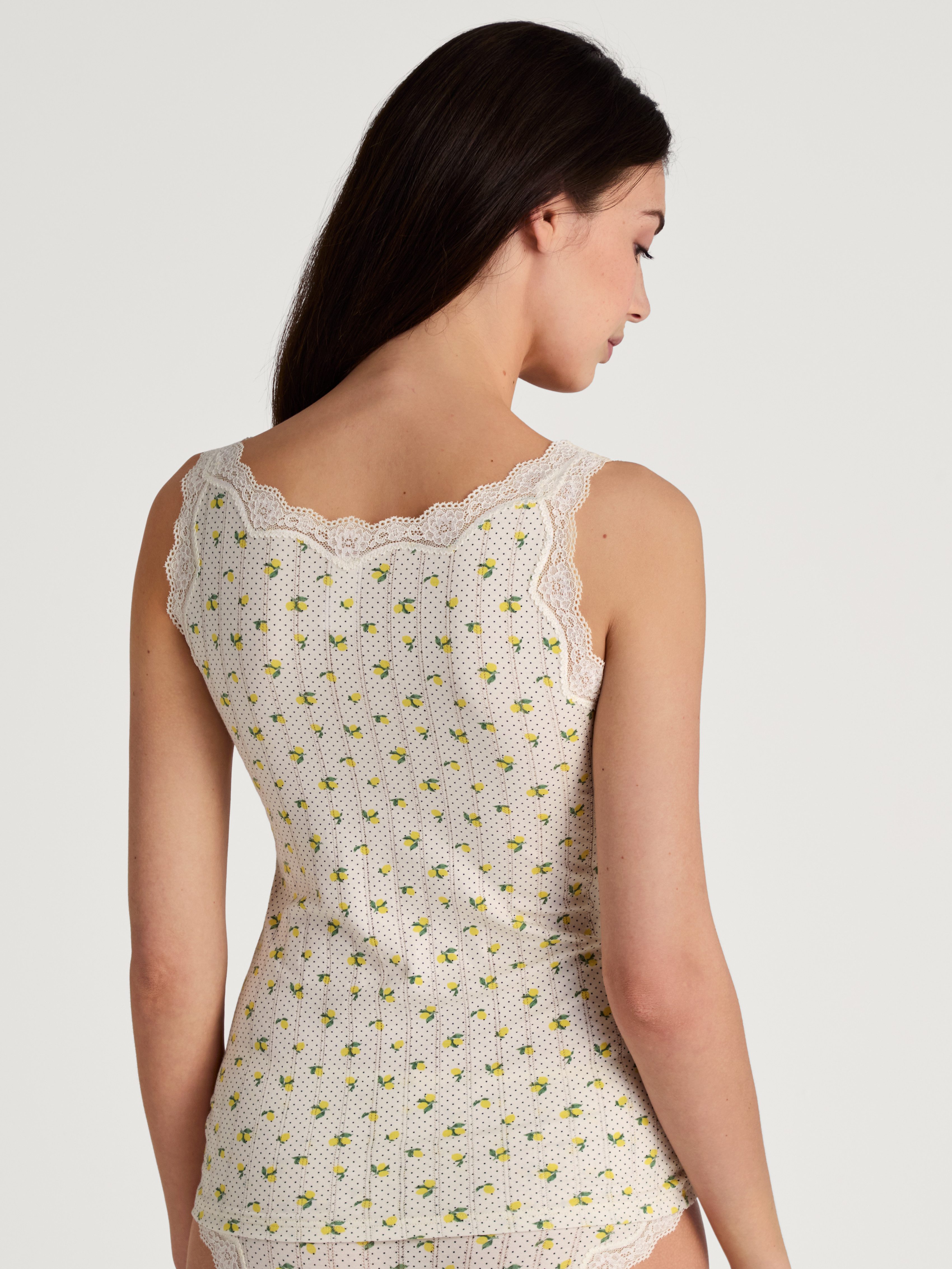 CALIDA Hemd Toujours Print met edele naaldstreep-look