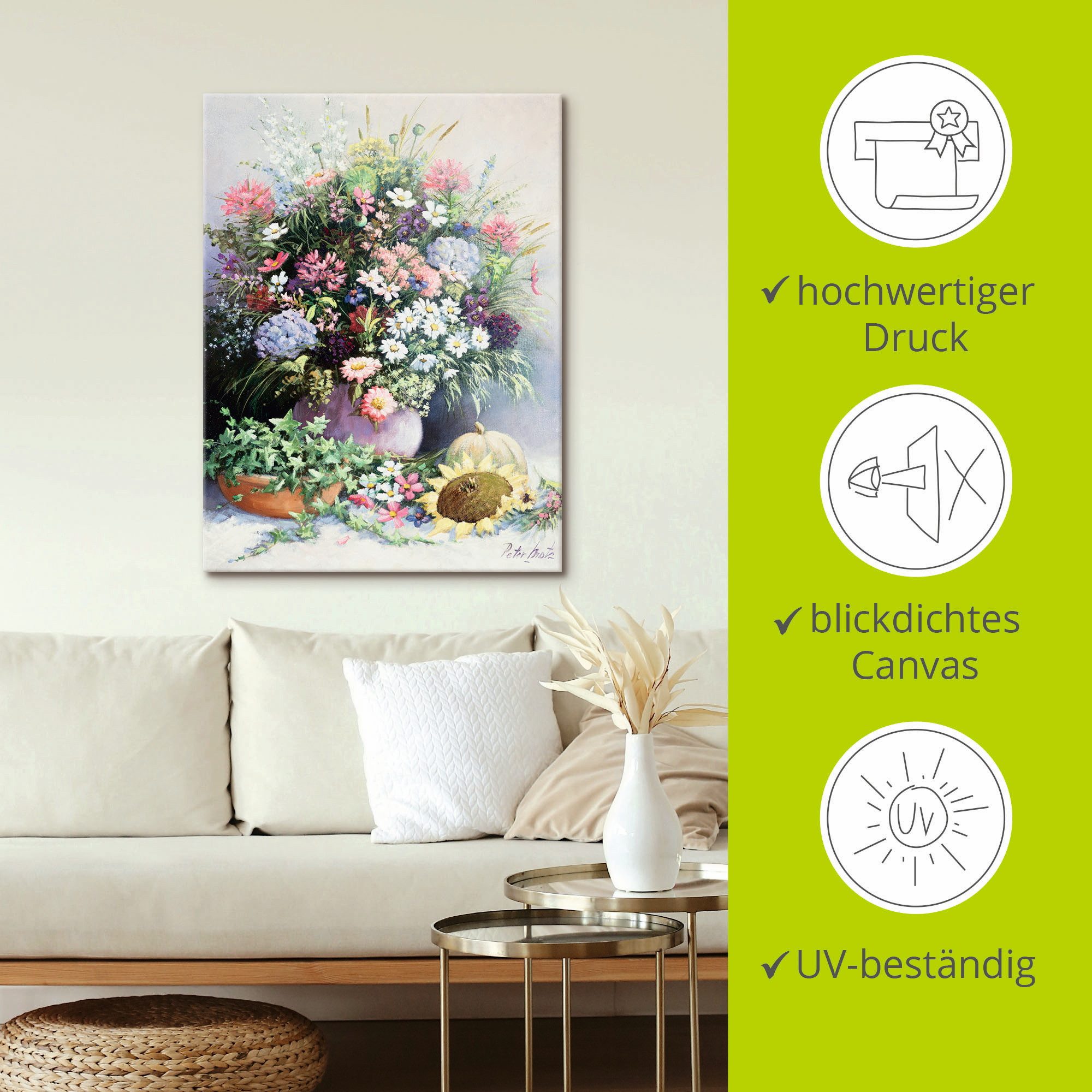 Artland Artprint Seizoenen warmte als artprint op linnen, poster in verschillende formaten maten