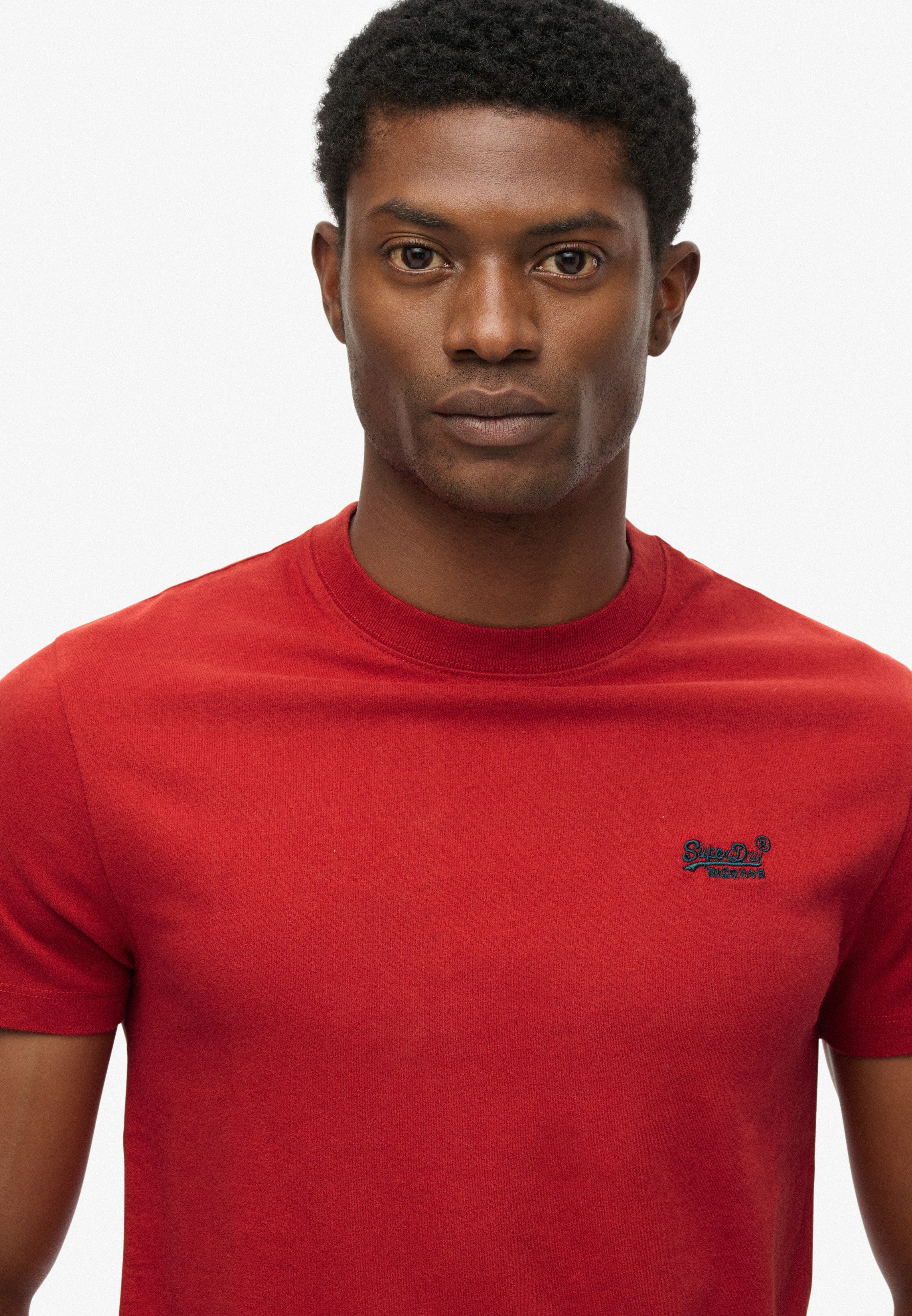 Superdry Shirt met ronde hals ESSENTIAL LOGO EMB TEE