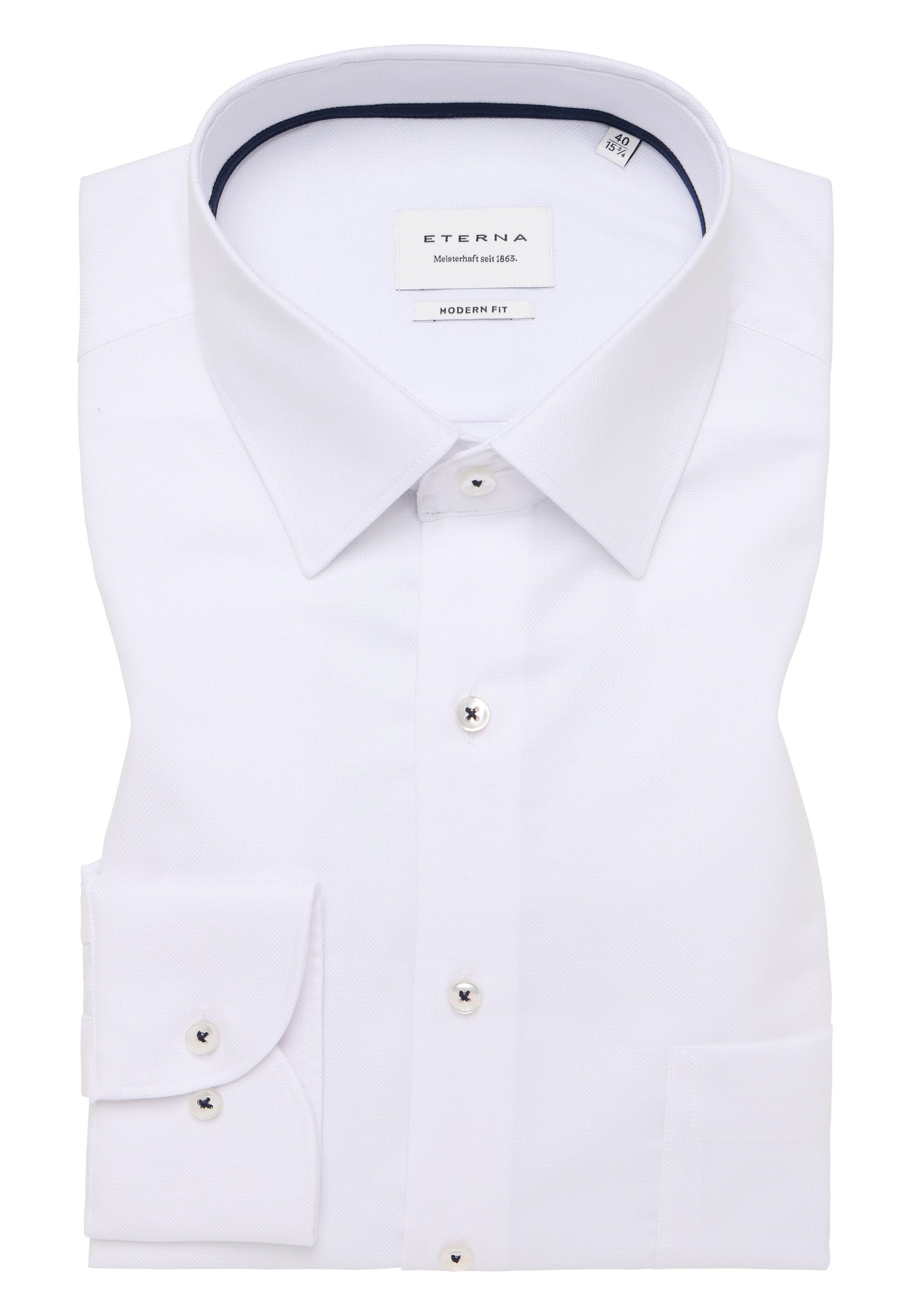 Eterna Overhemd met lange mouwen MODERN FIT NON IRON (strijkvrij)