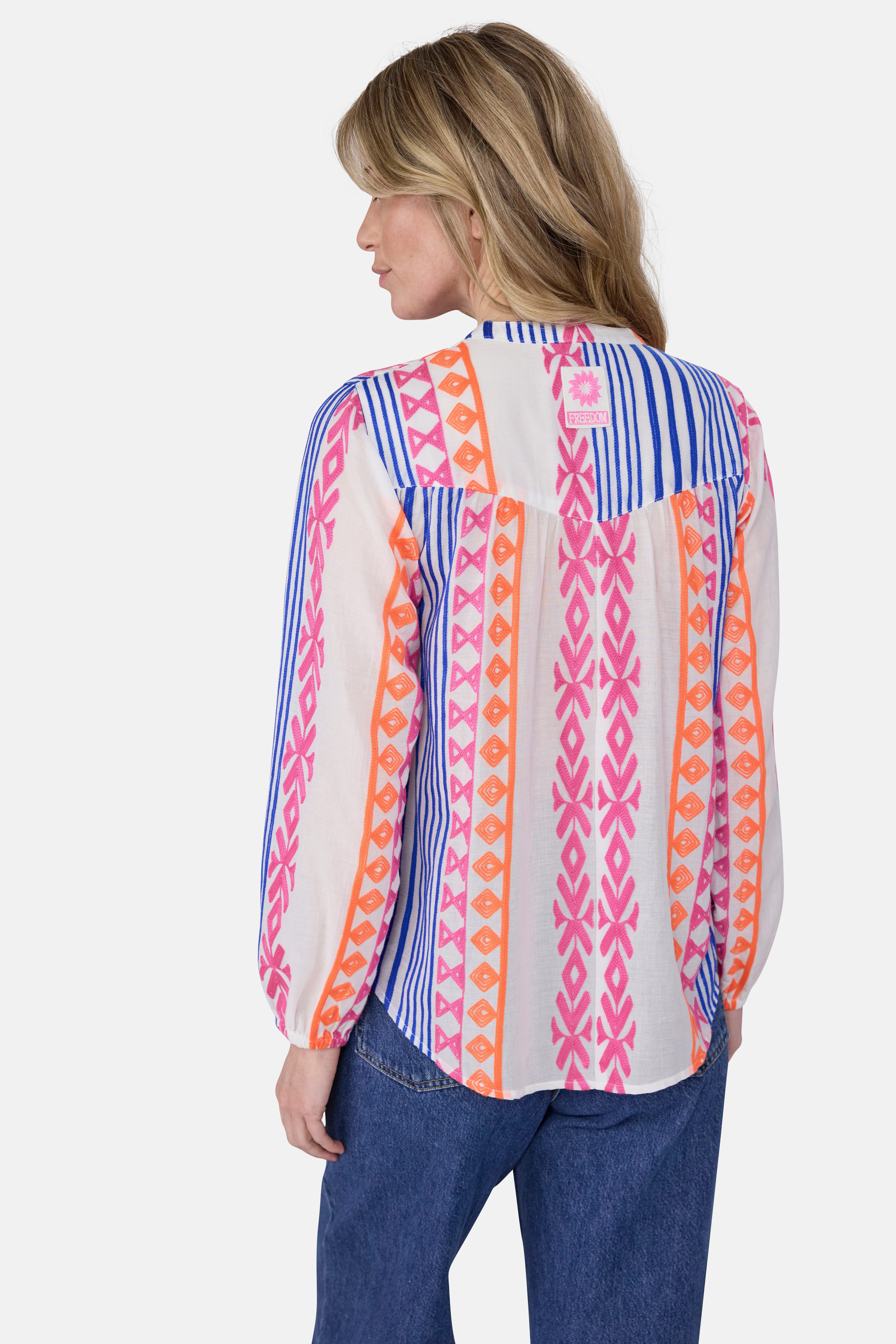 Lieblingsstück Blouse met lange mouwen met opvallende borduurwerk
