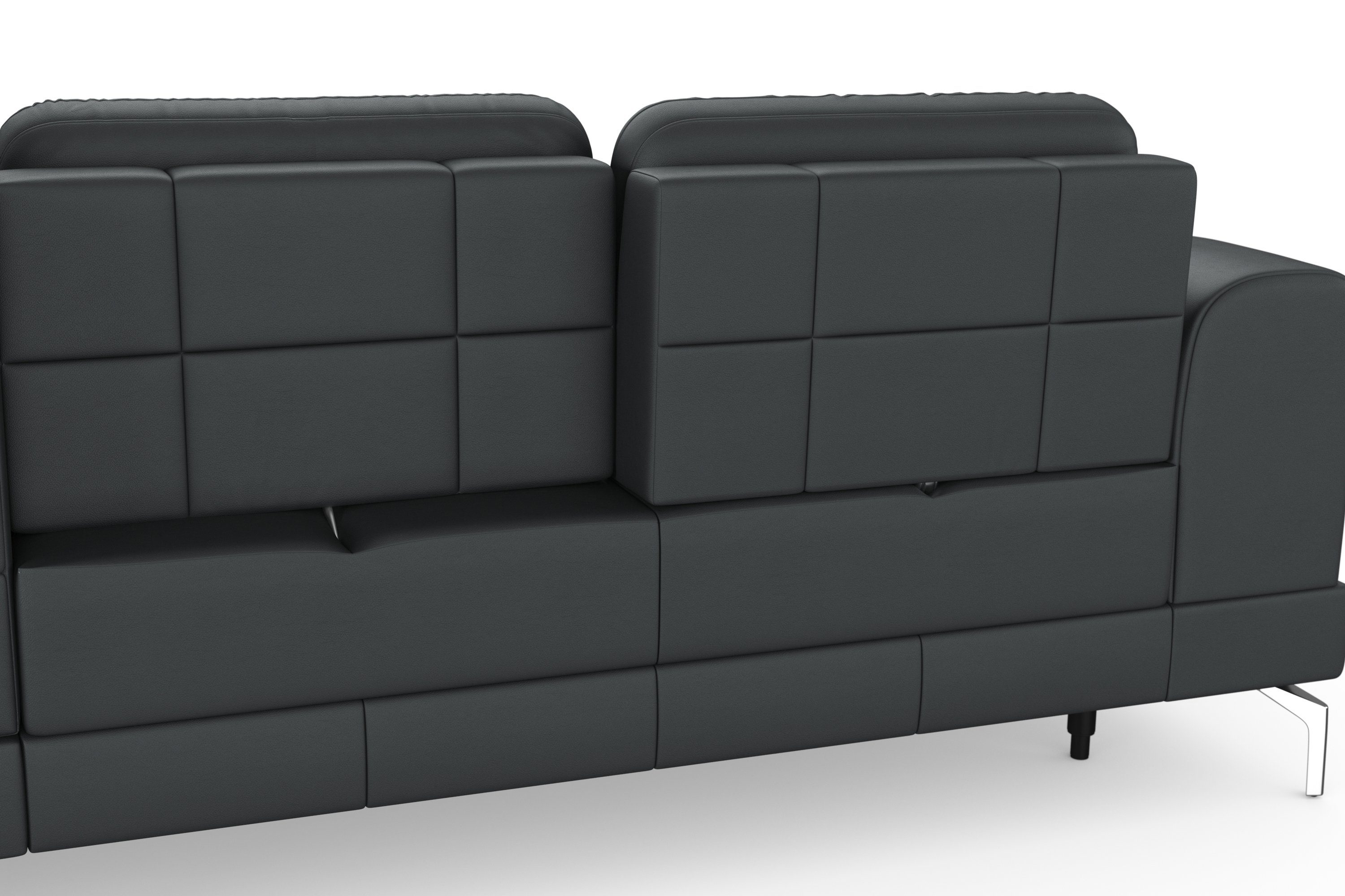 sit&more Hoekbank Bendigo L-vorm inclusief zitdiepteverstelling, bodemvrijheid 15 cm, 2 pootkleuren