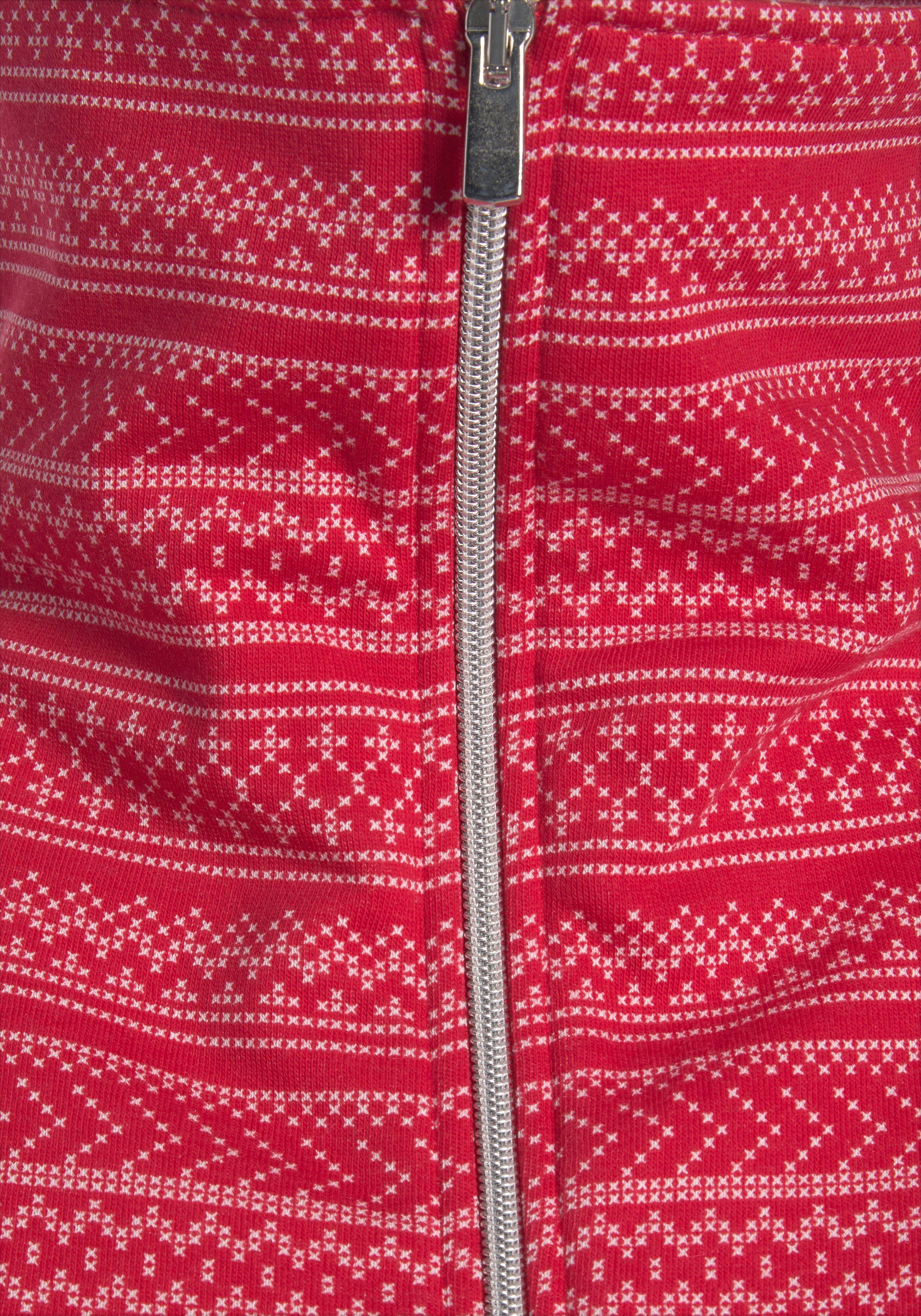 s.Oliver RED LABEL Beachwear Sweatshirt met noorse patroon, loungepak