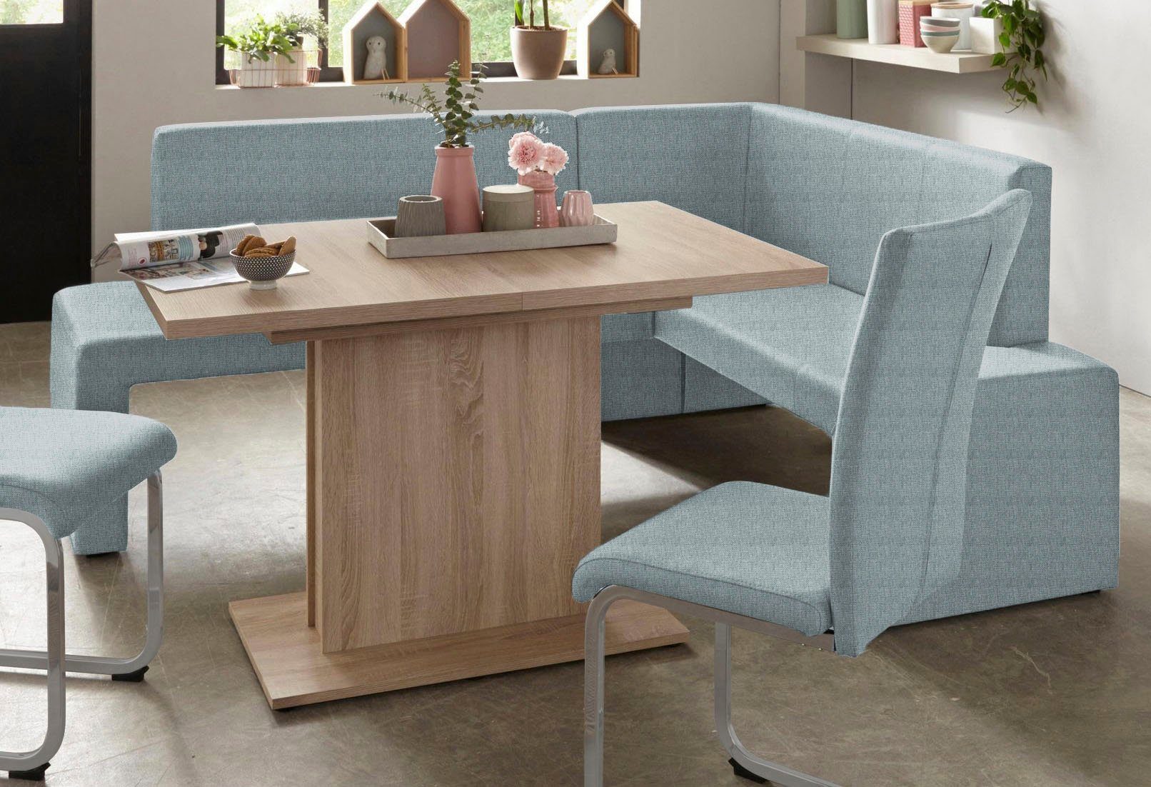 Home affaire Vrijdragende stoel Alex Stoel belastbaar tot 120 kg, frame in chroom-look (set, 2 stuks)