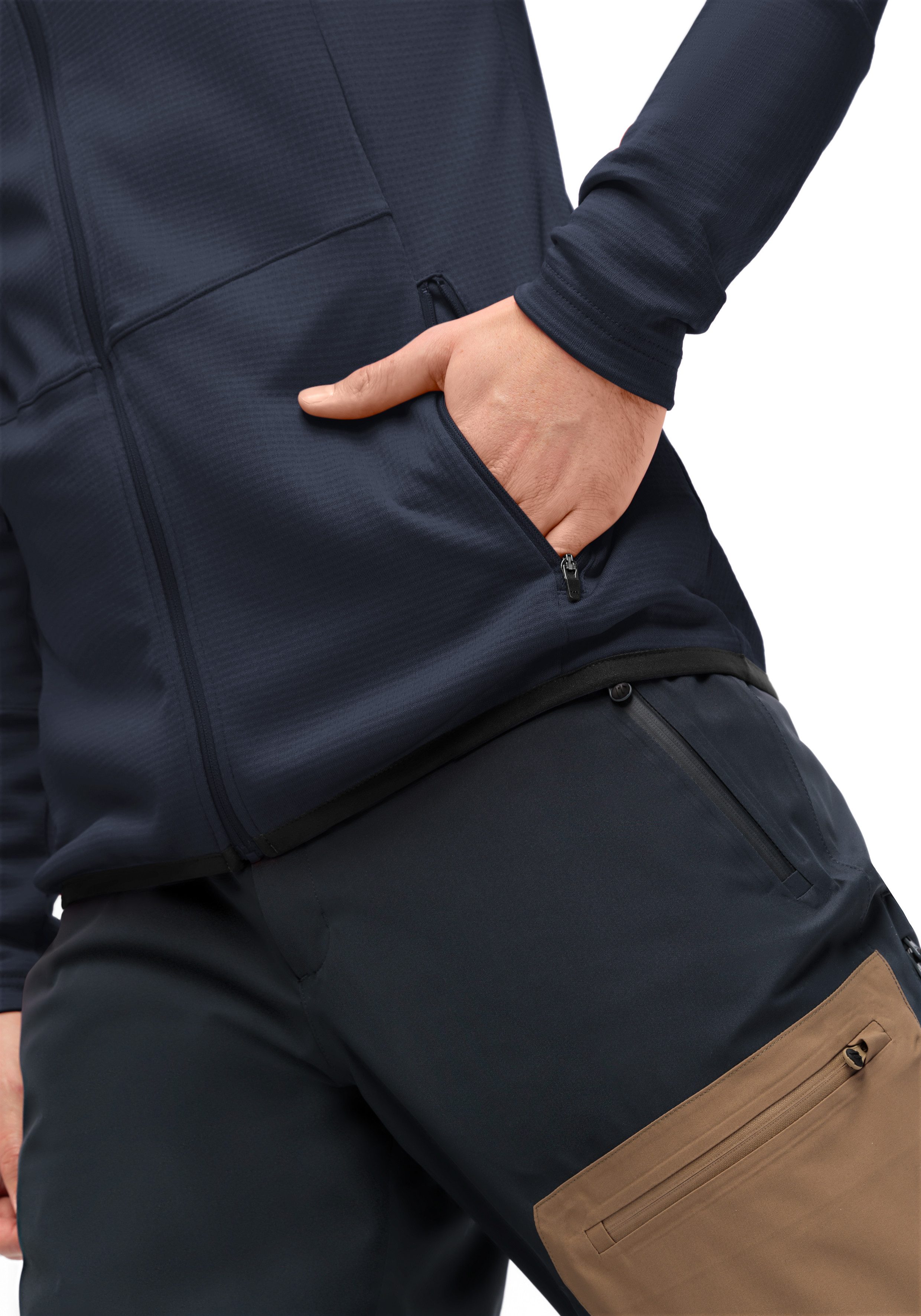 Maier Sports Fleecejack Sinaia M Heren midlayer, ademend en sneldrogend, slim fit
