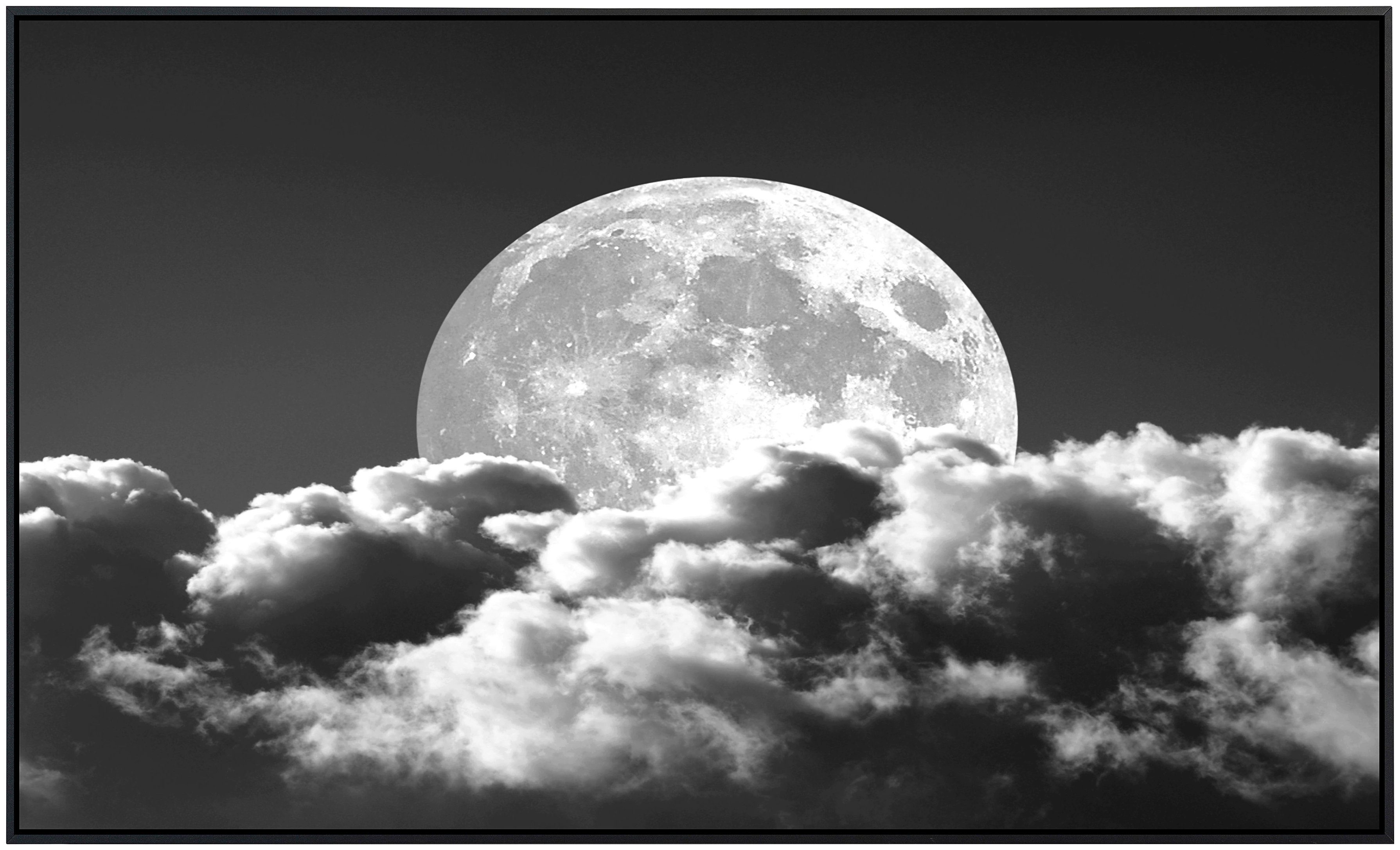 Papermoon Infraroodverwarming Maan zwart & wit zeer aangename stralingswarmte