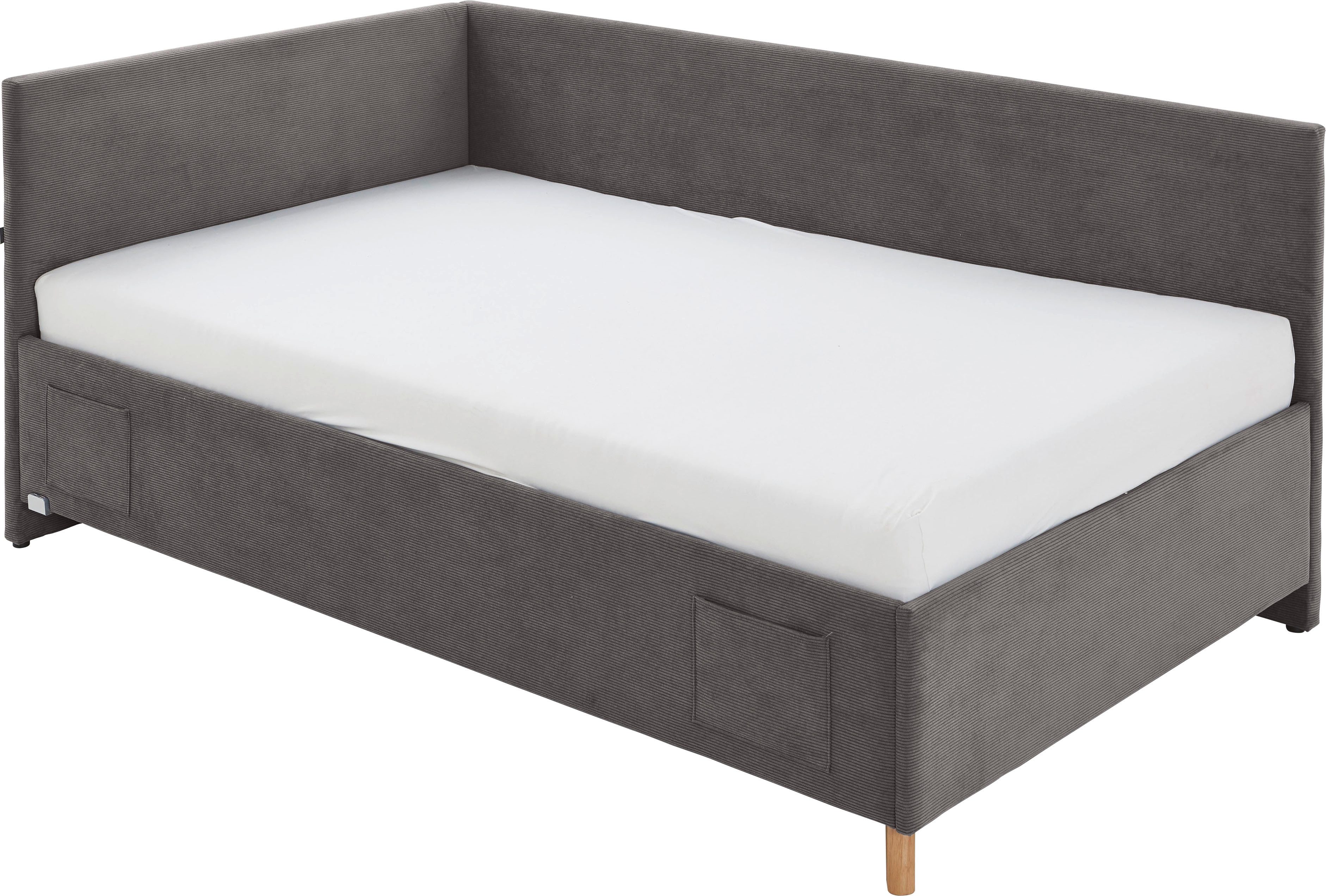 meise.möbel Kinderledikant COOL II Bekleed bed naar keuze met bedkist, tienerbed inclusief USB-aansluitingen