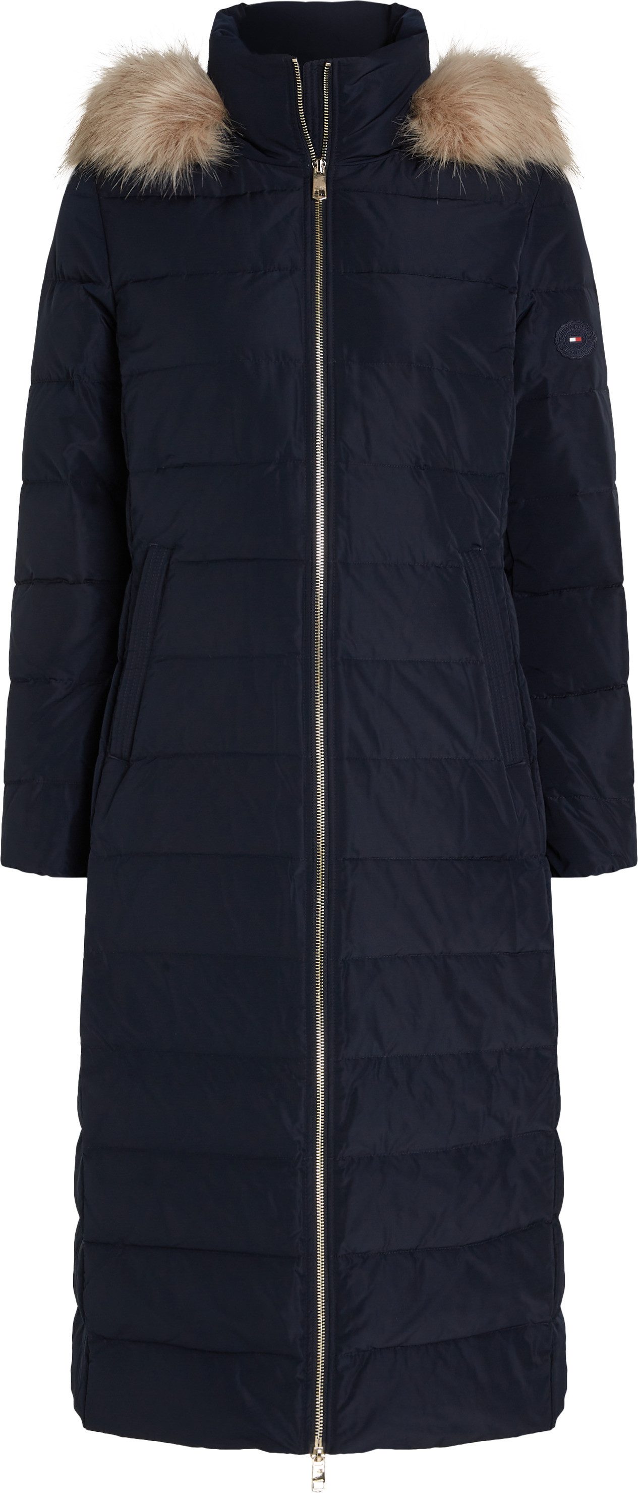 Tommy Hilfiger Gewatteerde jas HERITAGE DOWN TYRA MAXI WITH FUR