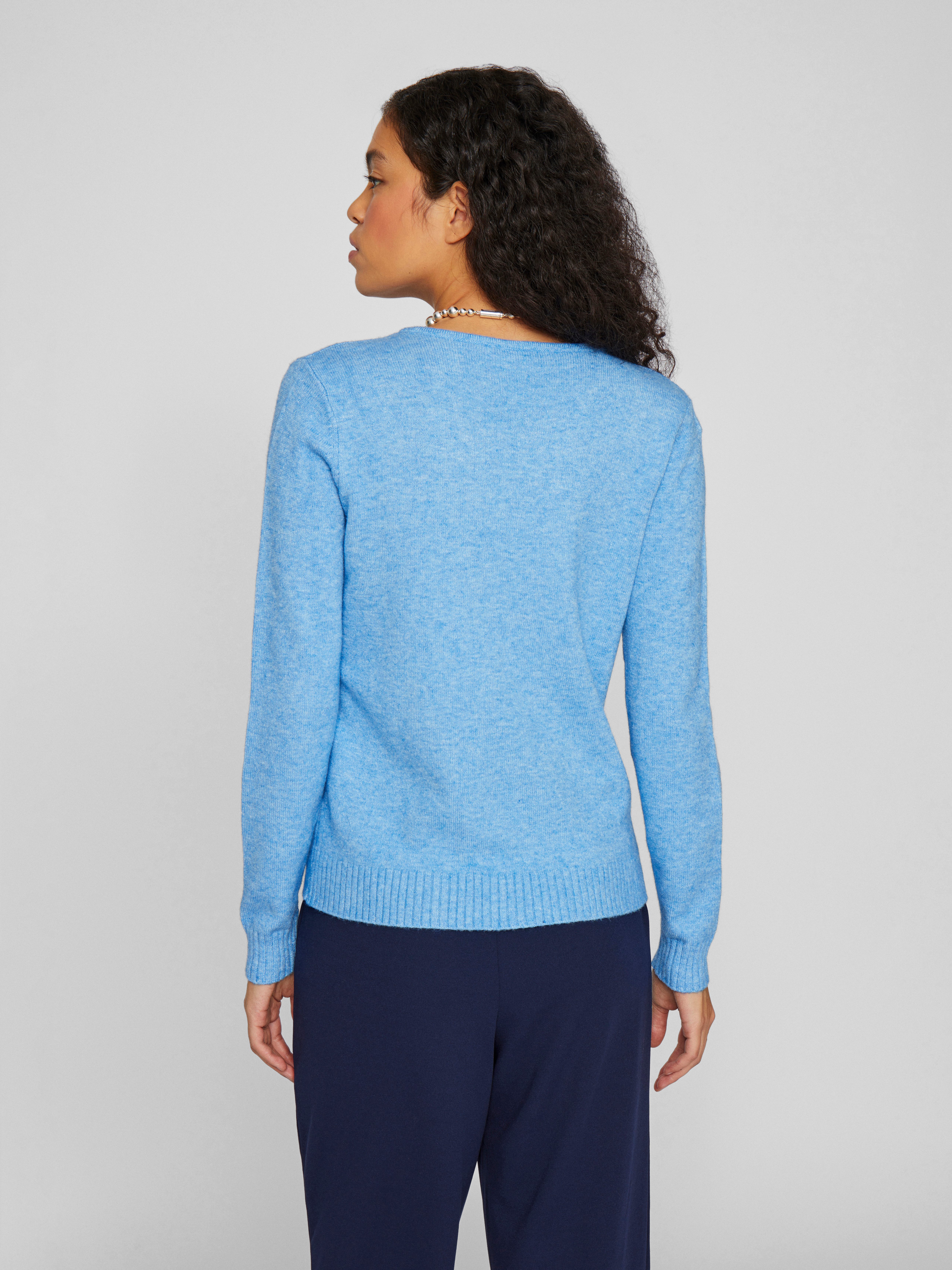 Vila Trui met V-hals VIRIL V-NECK L/S KNIT TOP - NOOS