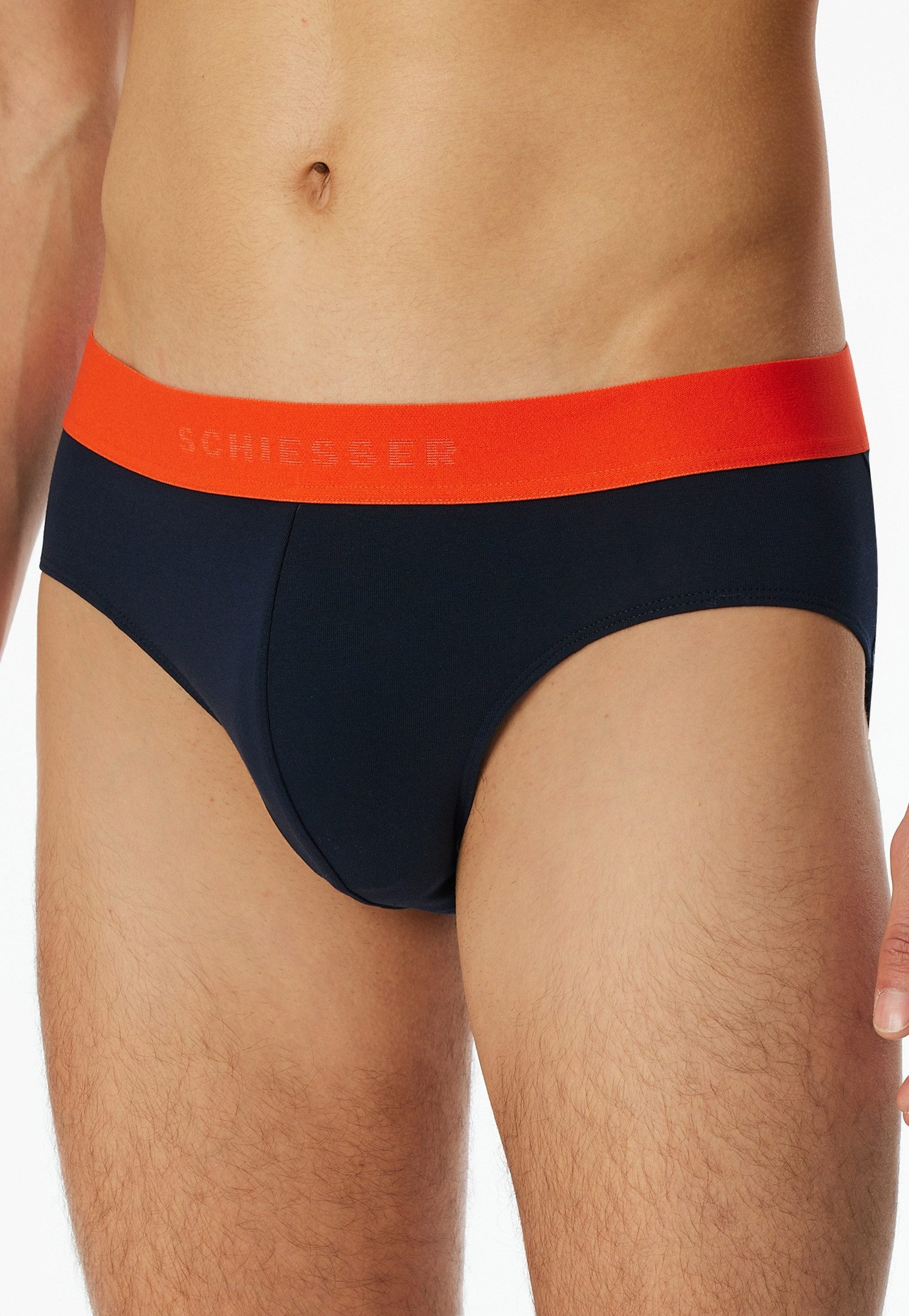 Schiesser Rio-slip 95/5 met kleurrijk webgummiband (Set van 3)