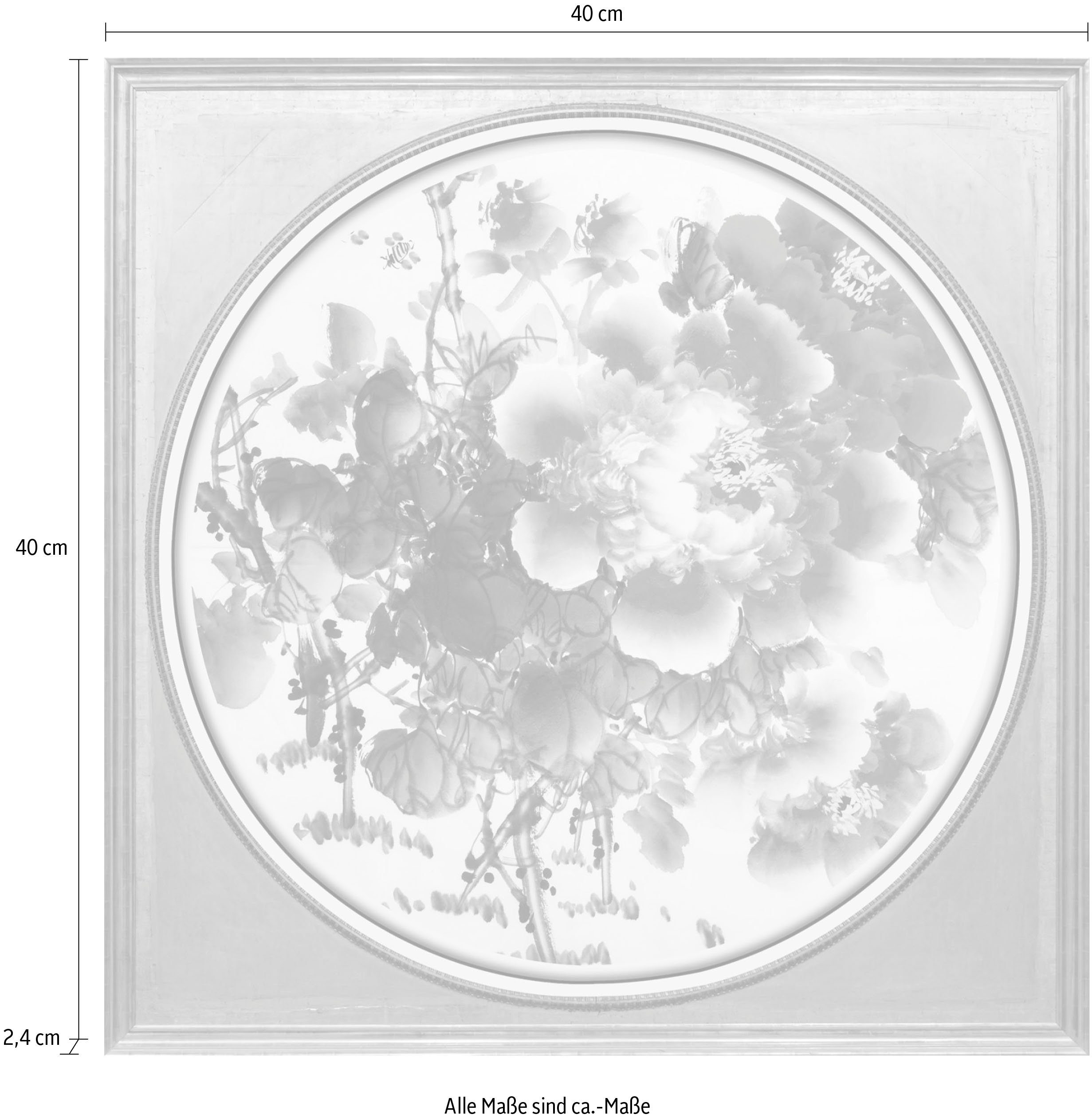 queence Artprint op acrylglas Bloemen Fine Art-print in galeriekwaliteit