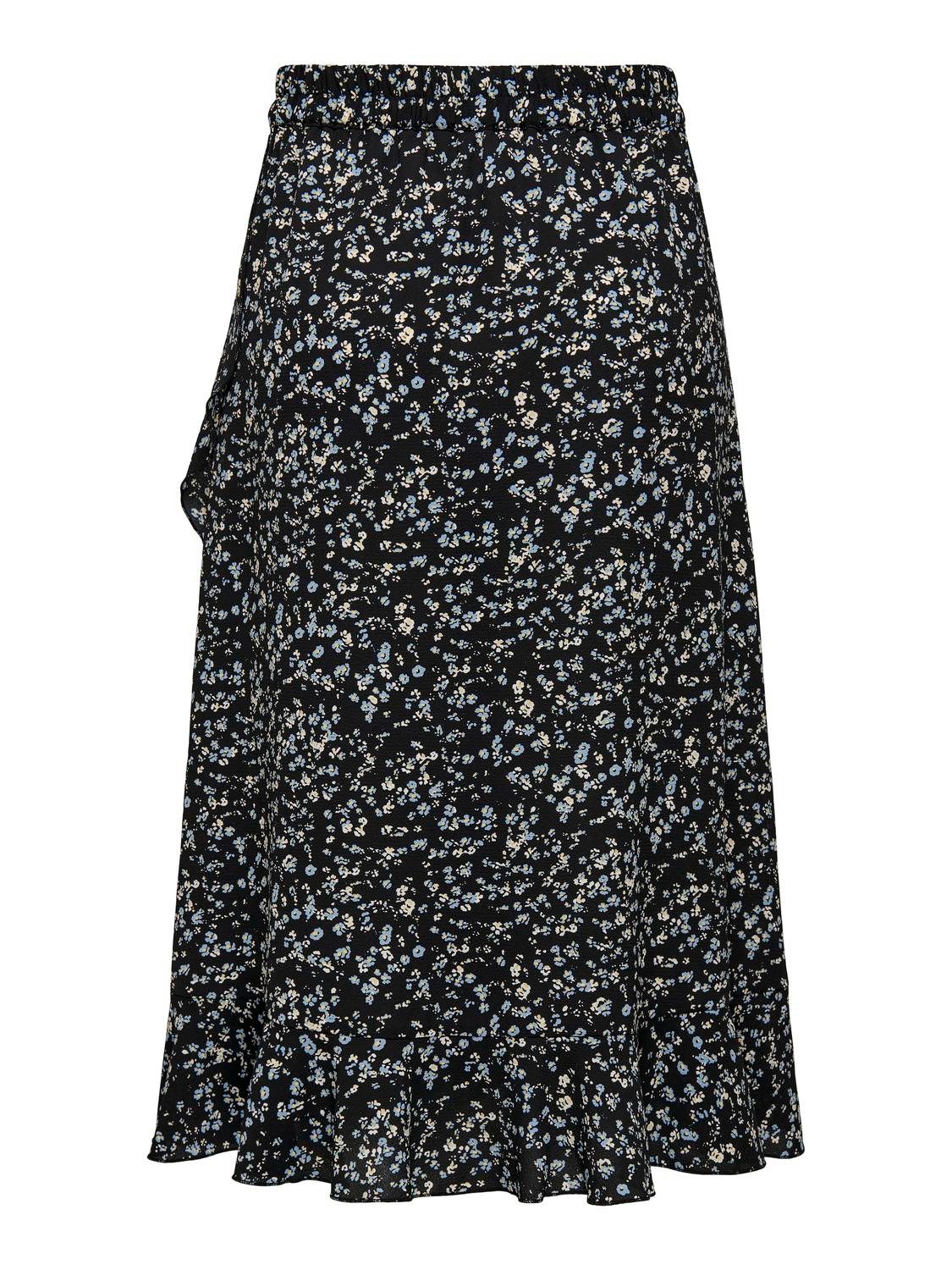 Only Wikkelrok ONLCARLY FLOUNCE LONG SKIRT