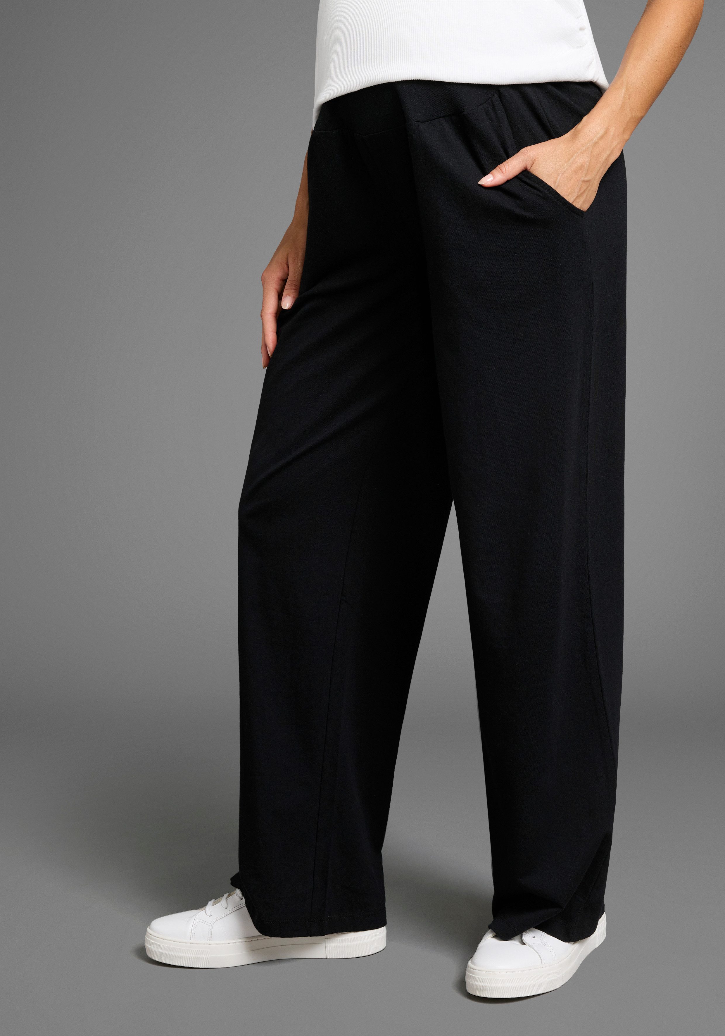Neun Monate Zwangerschapsbroek Zwangerschaps jersey-broek Jersey-broek voor zwangerschap en...