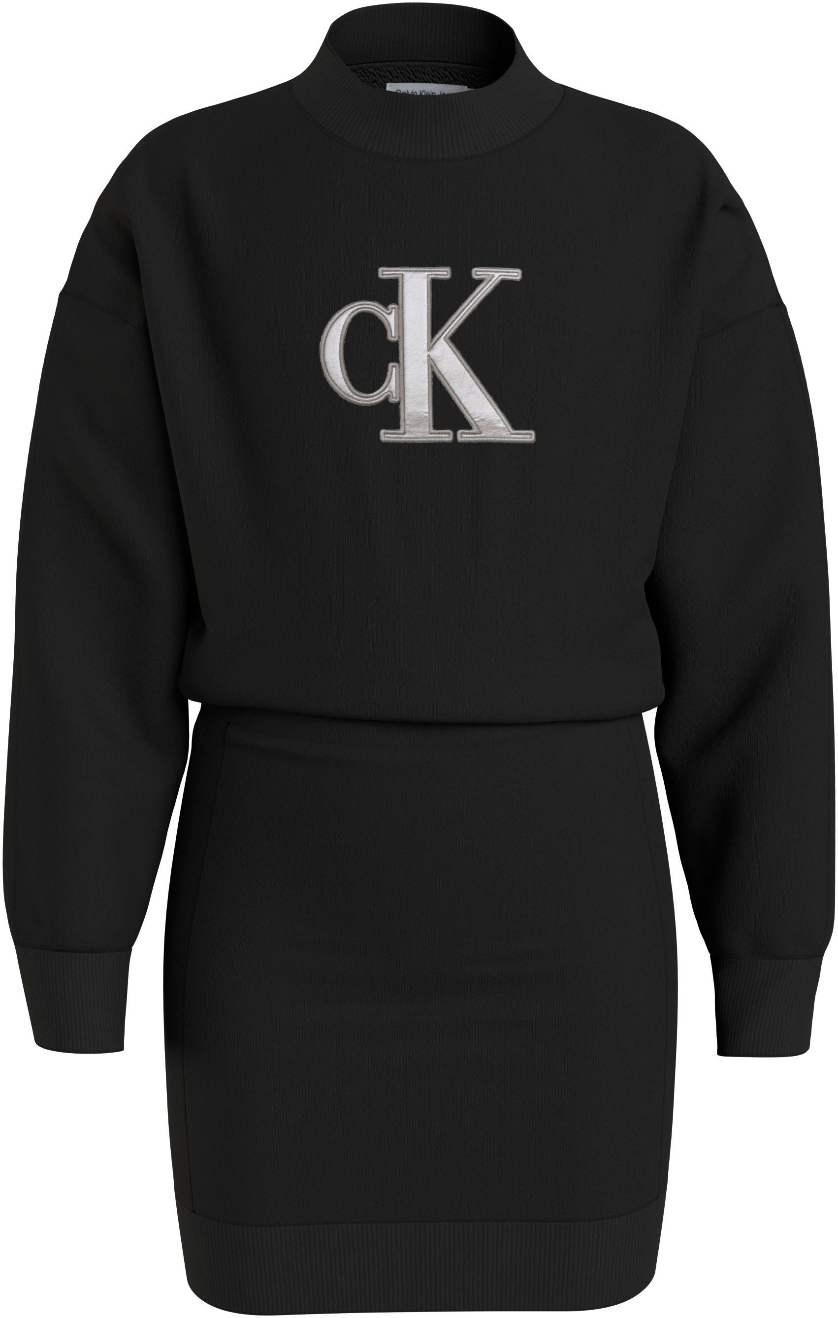 Calvin Klein Blousejurk METALLIC MONOGRAM HWK DRESS