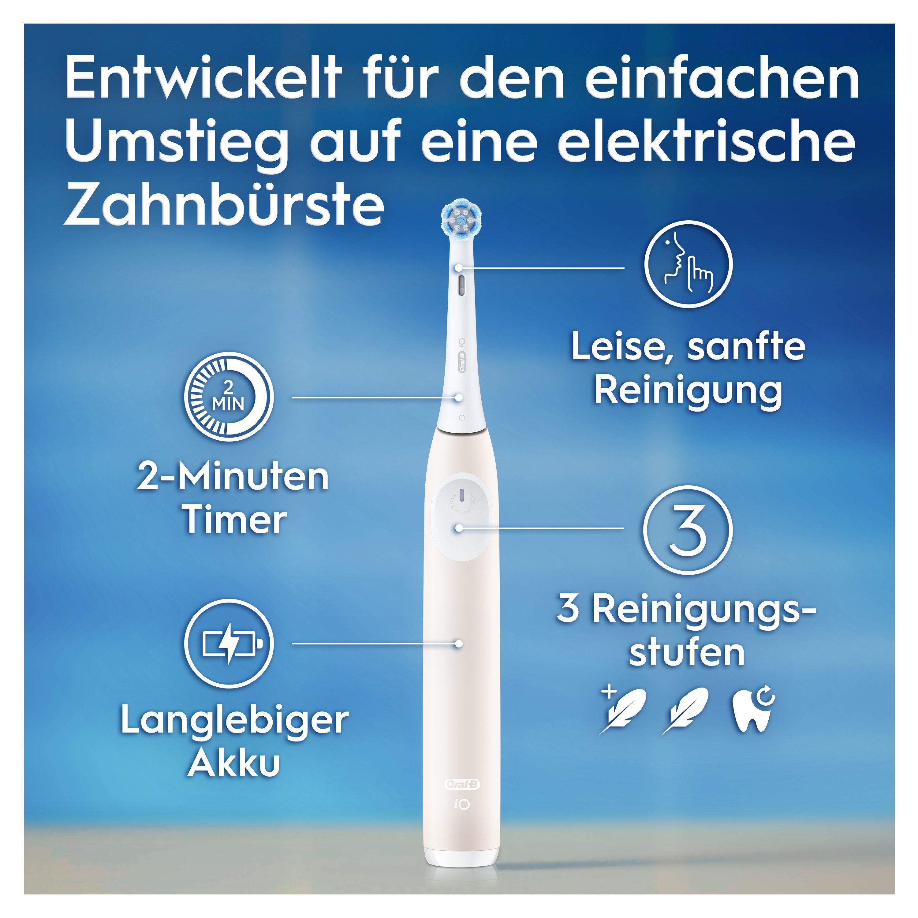 Oral B Elektrische tandenborstel IO Series 2 voor de zachte reiniging, reisetui