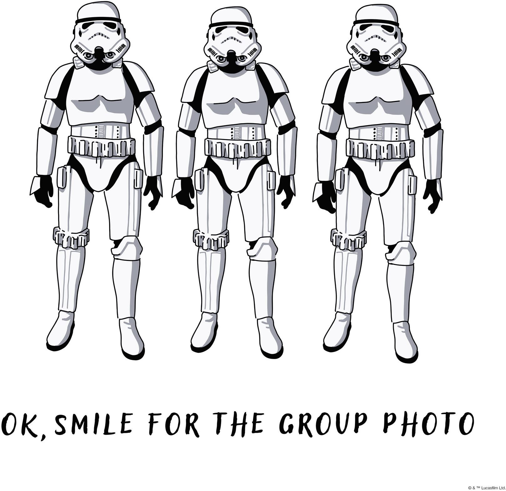 Komar Artprint op linnen Star Wars Stormtrooper Group Photo 40 x 50 cm (breedte x hoogte) - kinderkamer, decoratie (1 stuk)