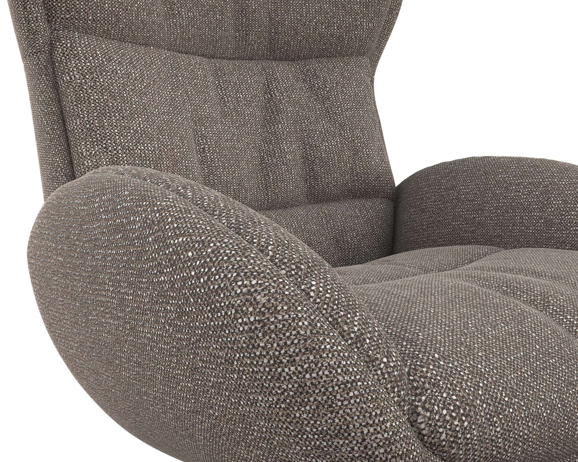 FLEXLUX Relaxfauteuil Haze, TV-stoel, fauteuil, stoffeerstoel Rugdeelverstelling, draaibaar, voet van aluminium