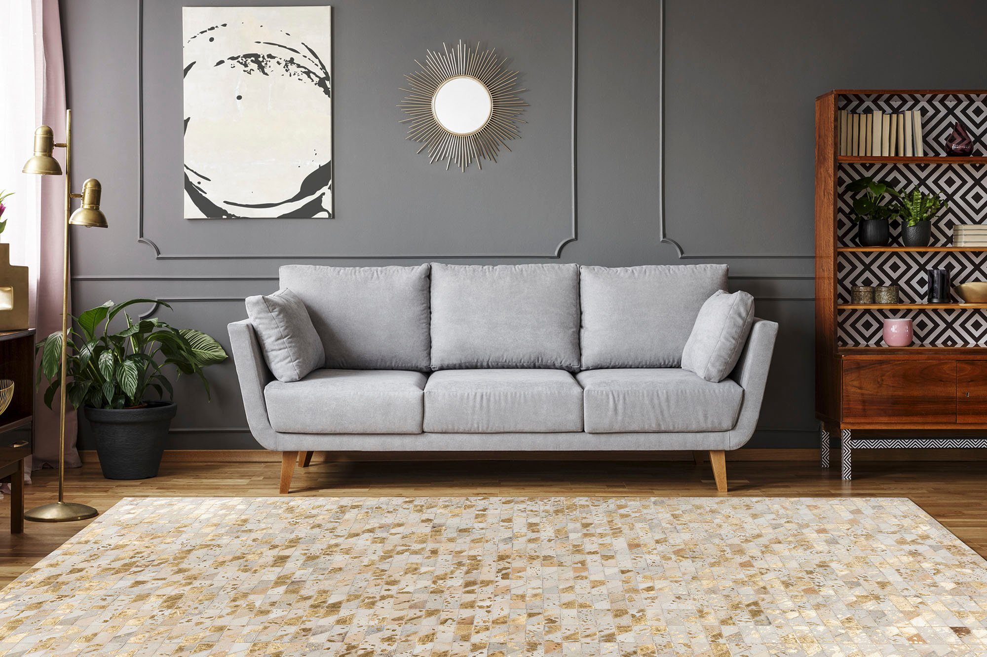 Padiro Leren vloerkleed Lavin 725