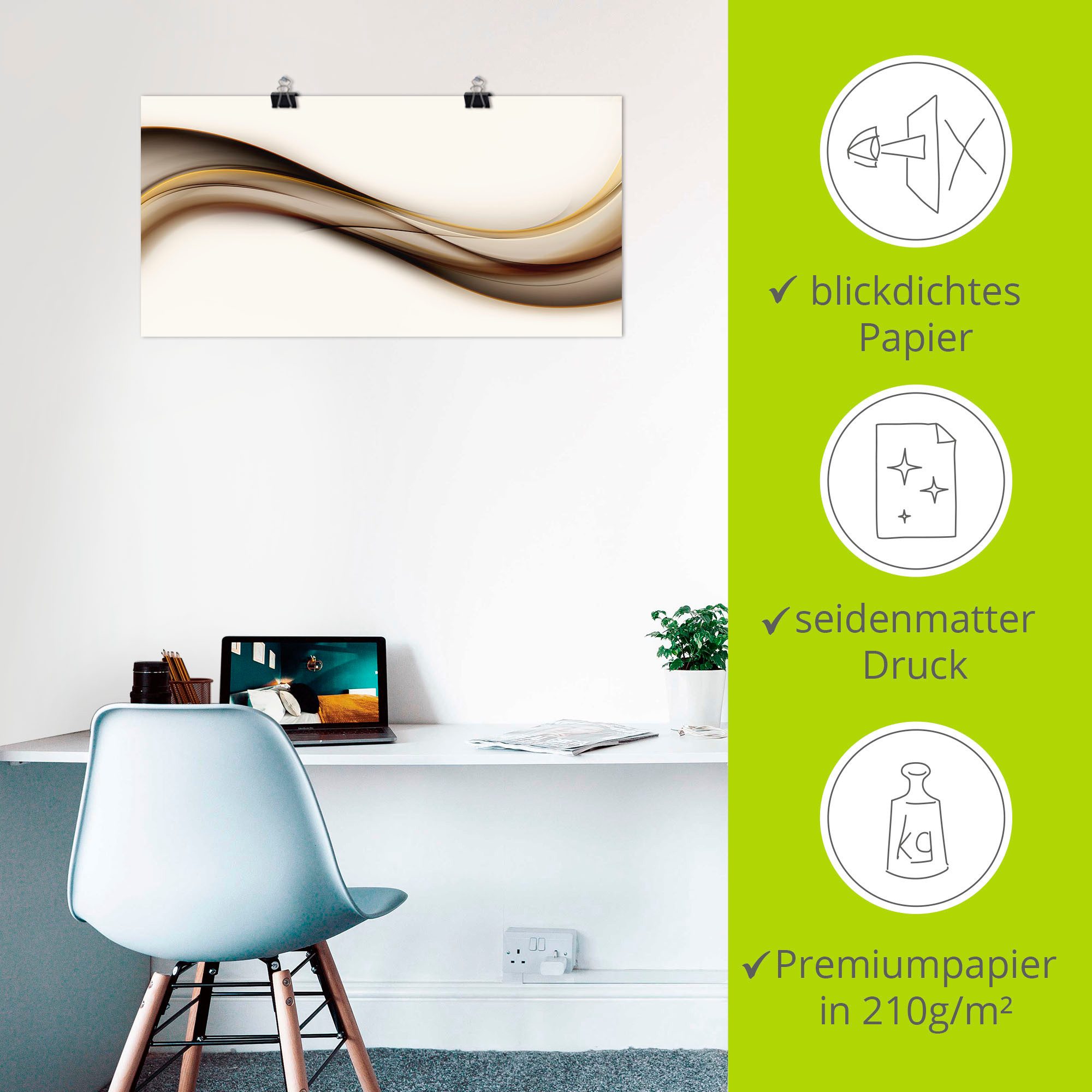 Artland Poster Golf als artprint van aluminium, artprint op linnen, muursticker of poster in verschillende maten