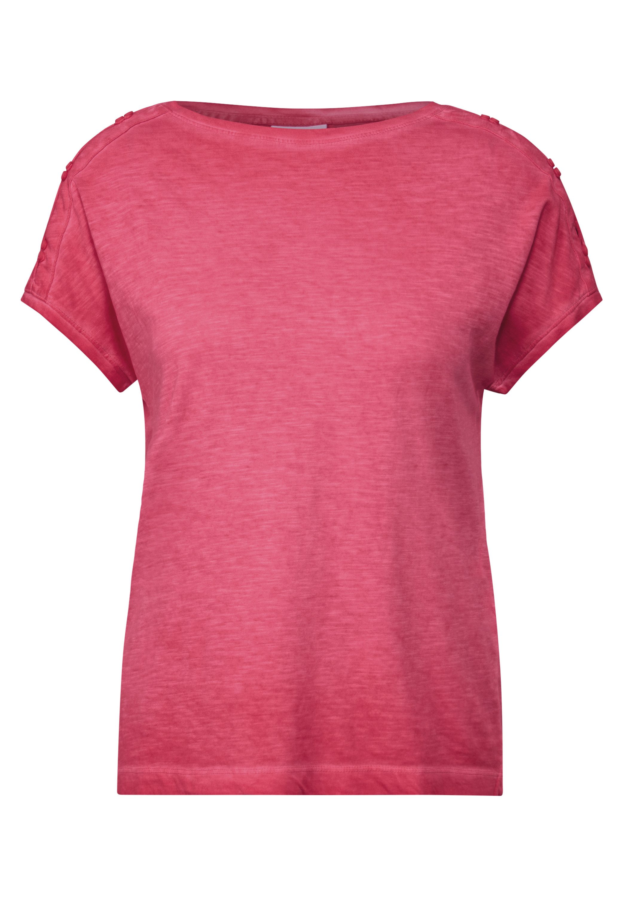 Cecil T-shirt met knoopdetail