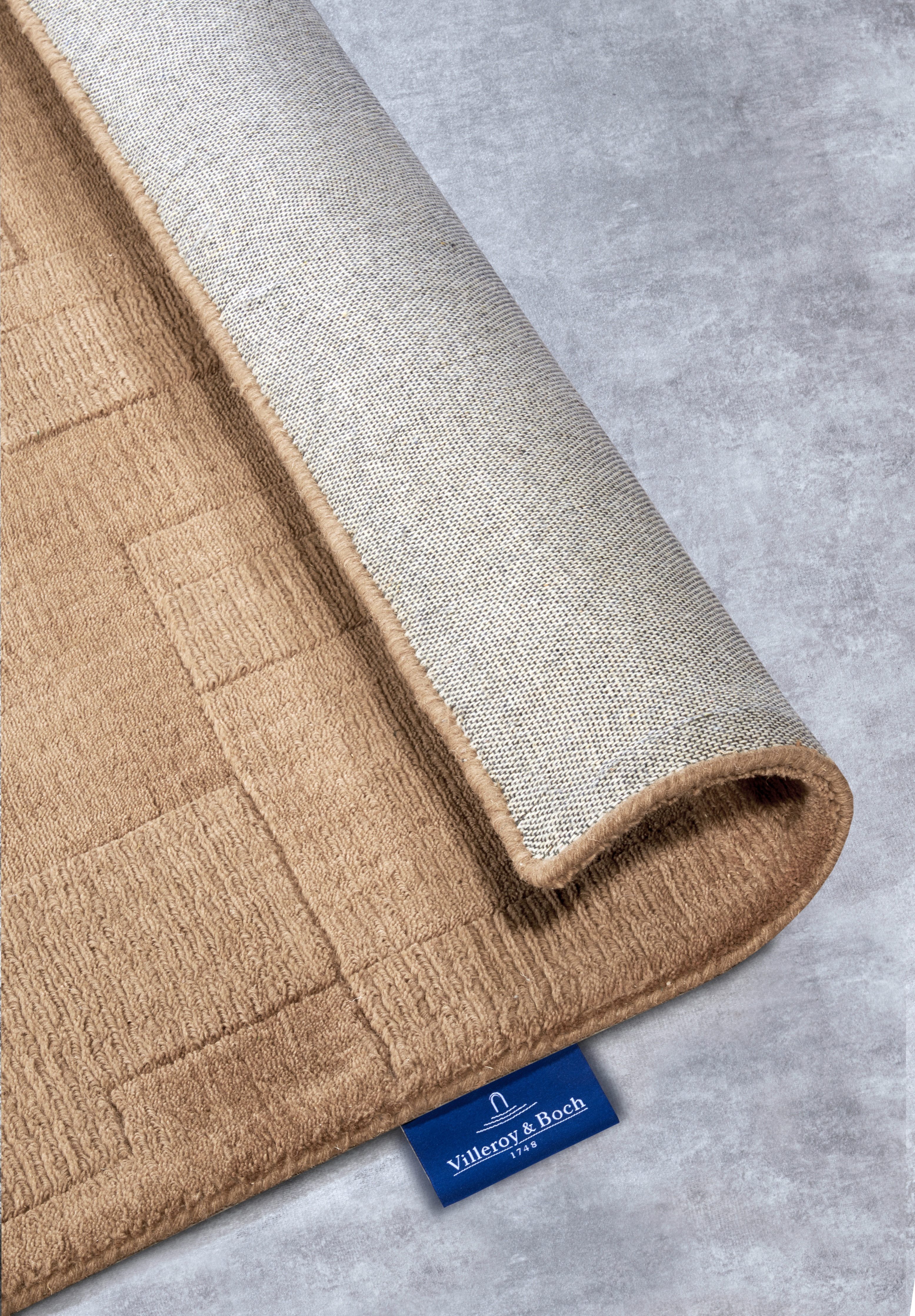 Villeroy & Boch Wollen kleed Wilhelmine Loper, handgeweven, wol, natuur, woonkamer, geometrie, boho