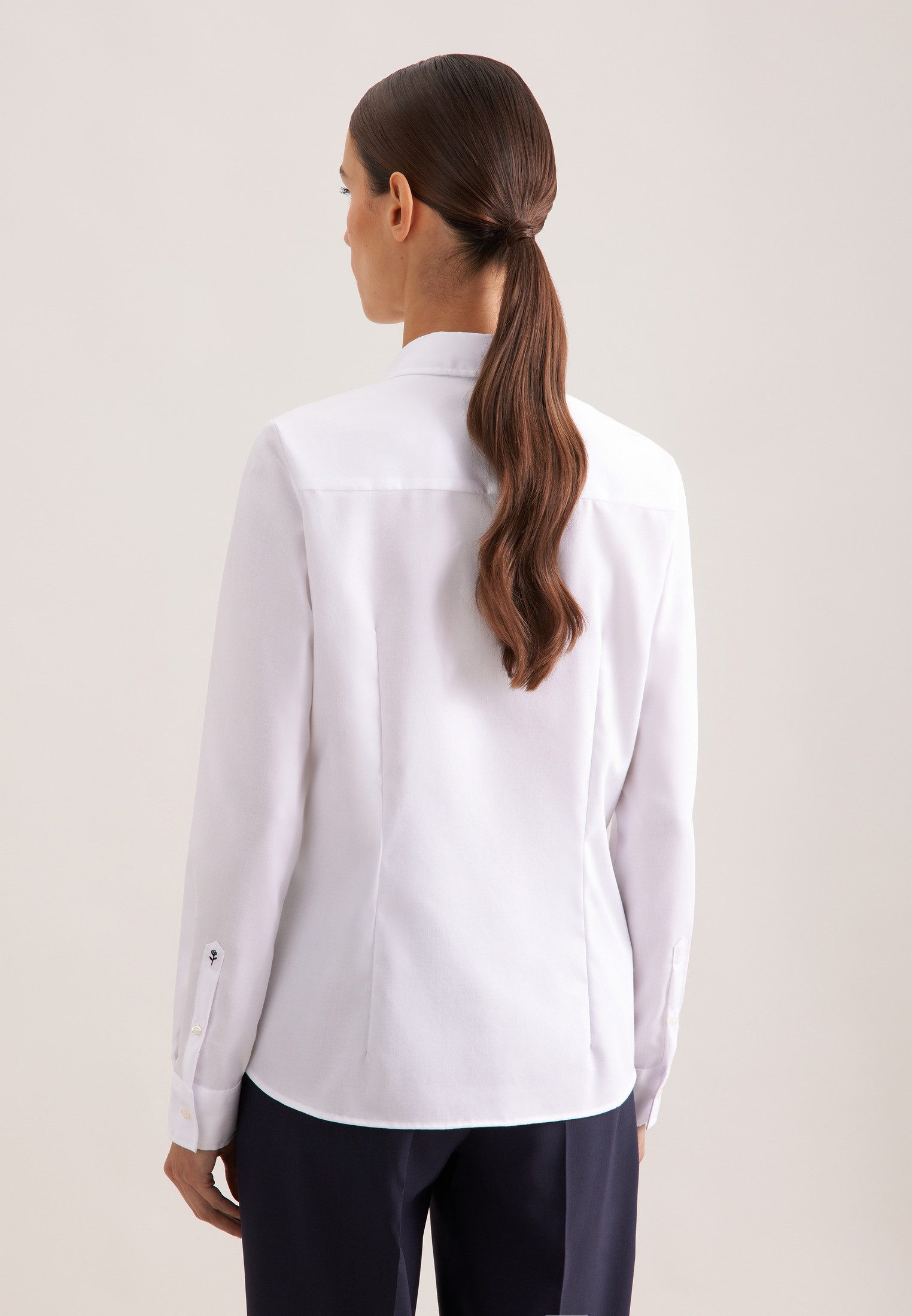 seidensticker Overhemdblouse 1/1 kraag uni